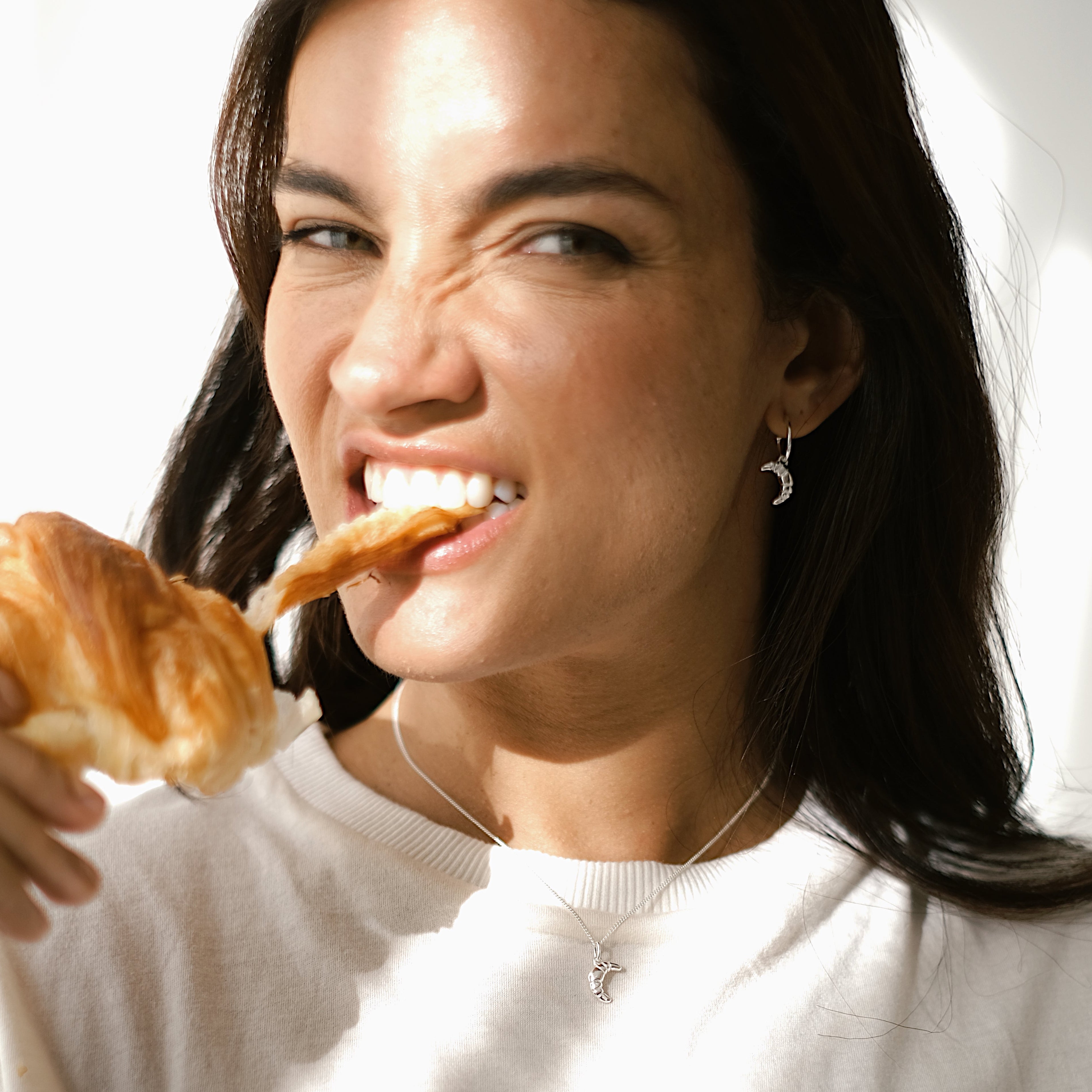 Croissant Earrings - ACME x Luna & Rose - SILVER