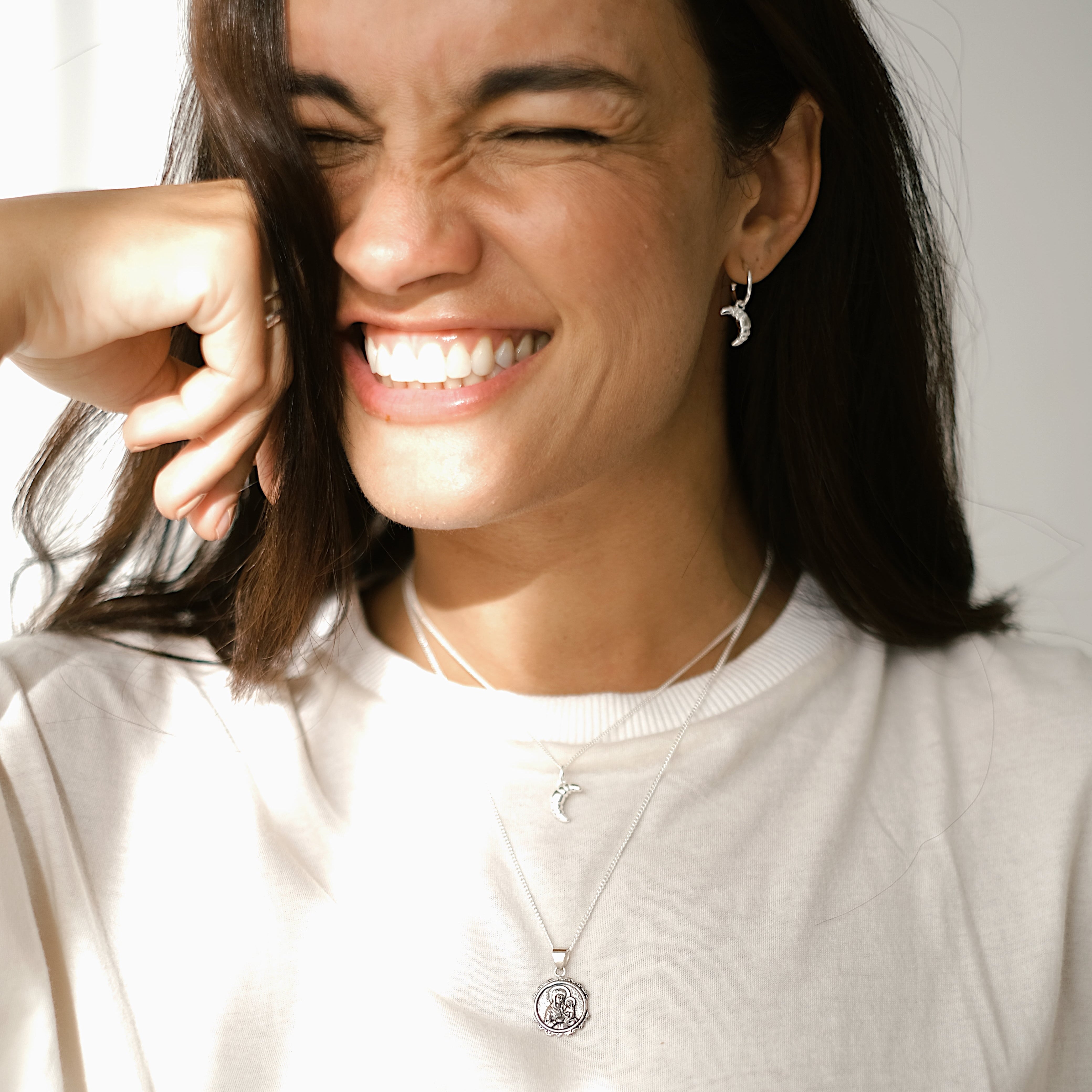 Croissant Earrings - ACME x Luna & Rose - SILVER