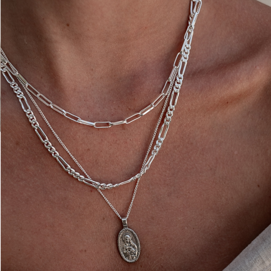 St Melangell - Patron Saint of Small Animals Necklace - Silver