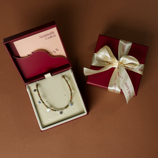 Sienna Sol Necklace Silver in Packaging Luna and Rose