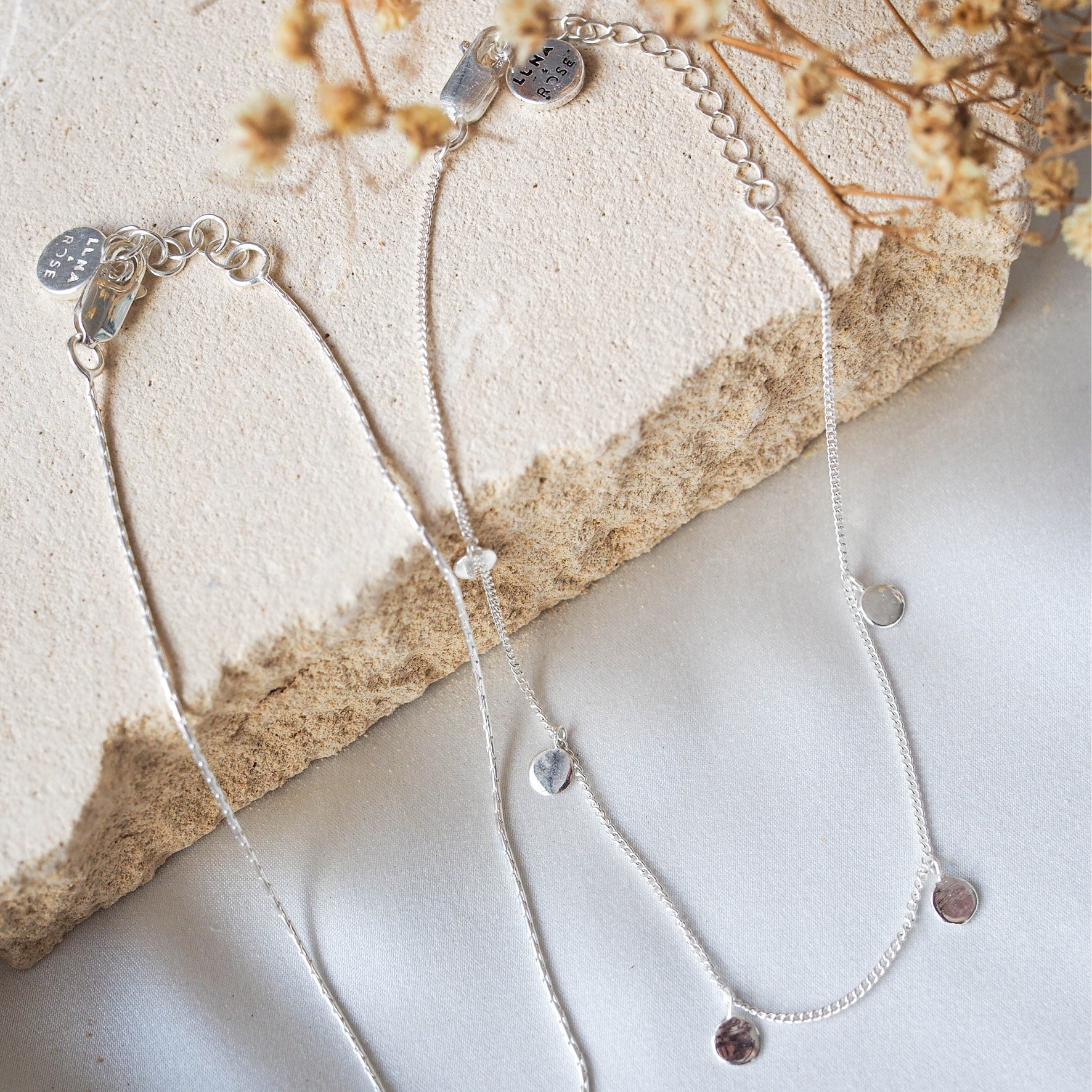 Liberty Droplet Anklet - Silver