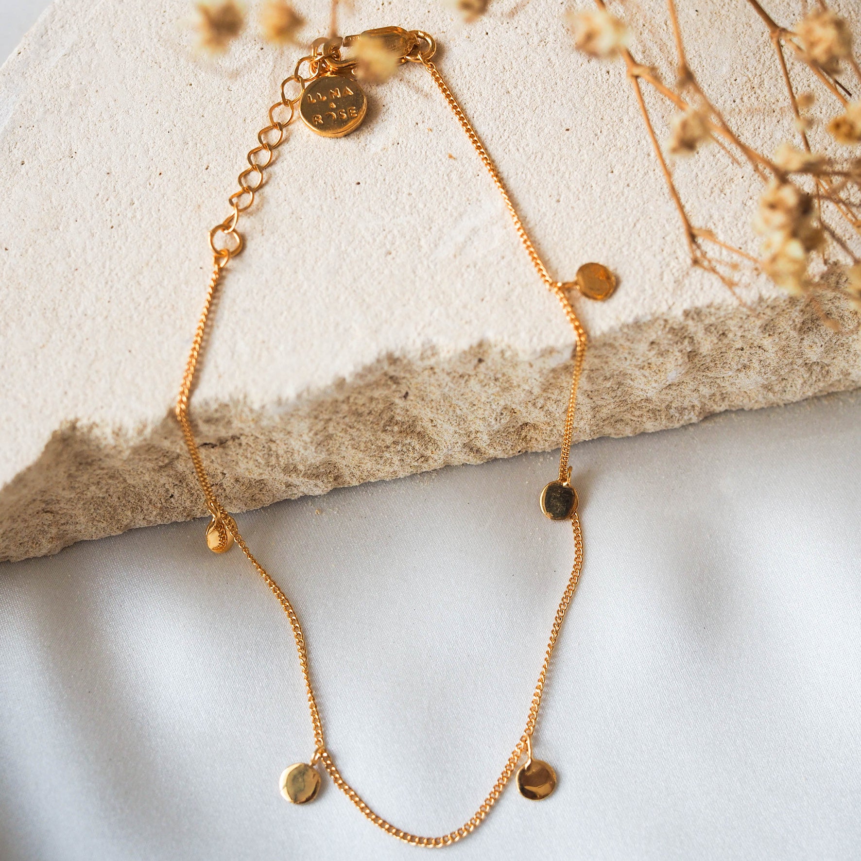 Liberty Droplet Anklet - Gold