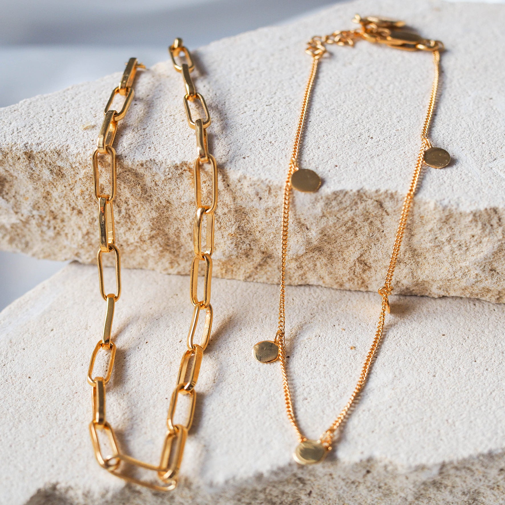 Liberty Droplet Anklet - Gold