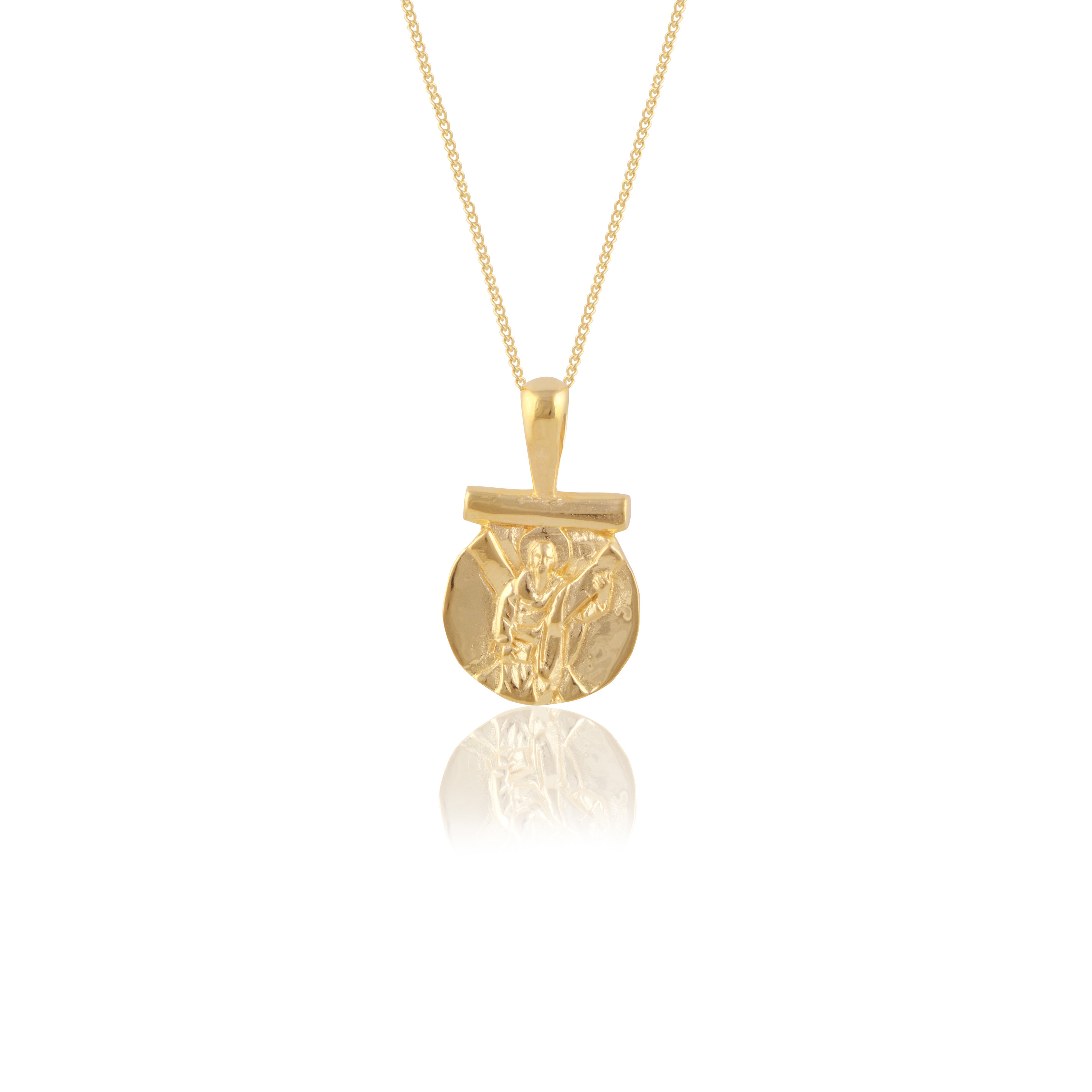 St Andrew - Patron Saint of Strength, Guidance & Hope - Gold