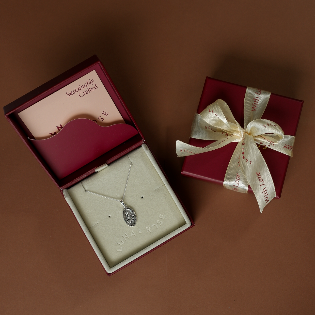 St Christopher - Saint of Safe Travel & Travellers in packaging luna and rose