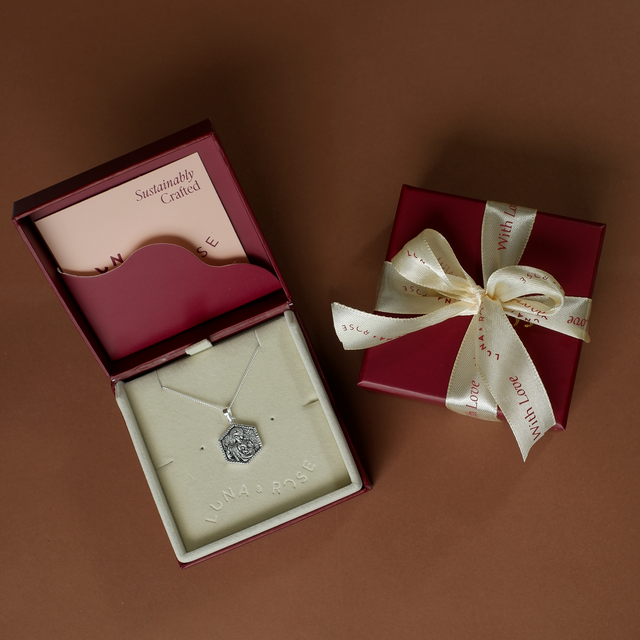 St Jude - Patron Saint of Hope & The Impossible - Silver in packaging luna and rose