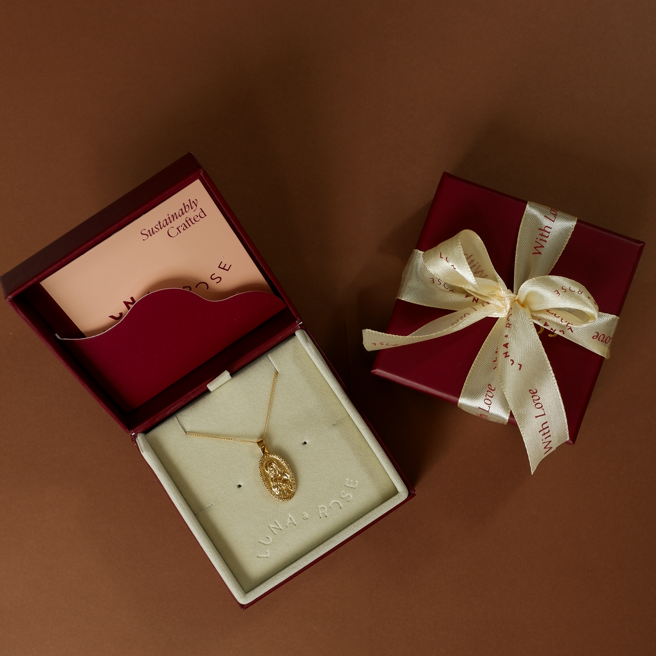 St Melangell in packaging Luna and Rose