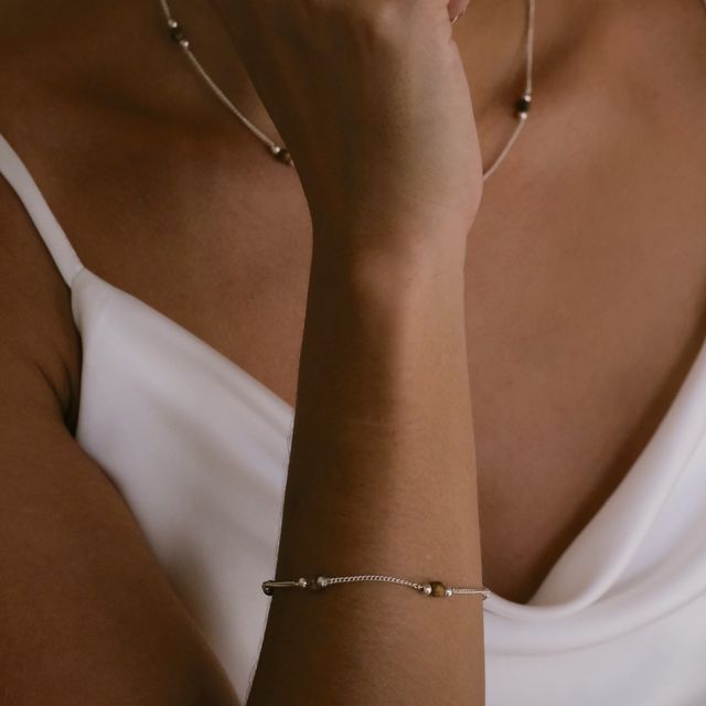The Sunstone Silver sets chain and bracelet