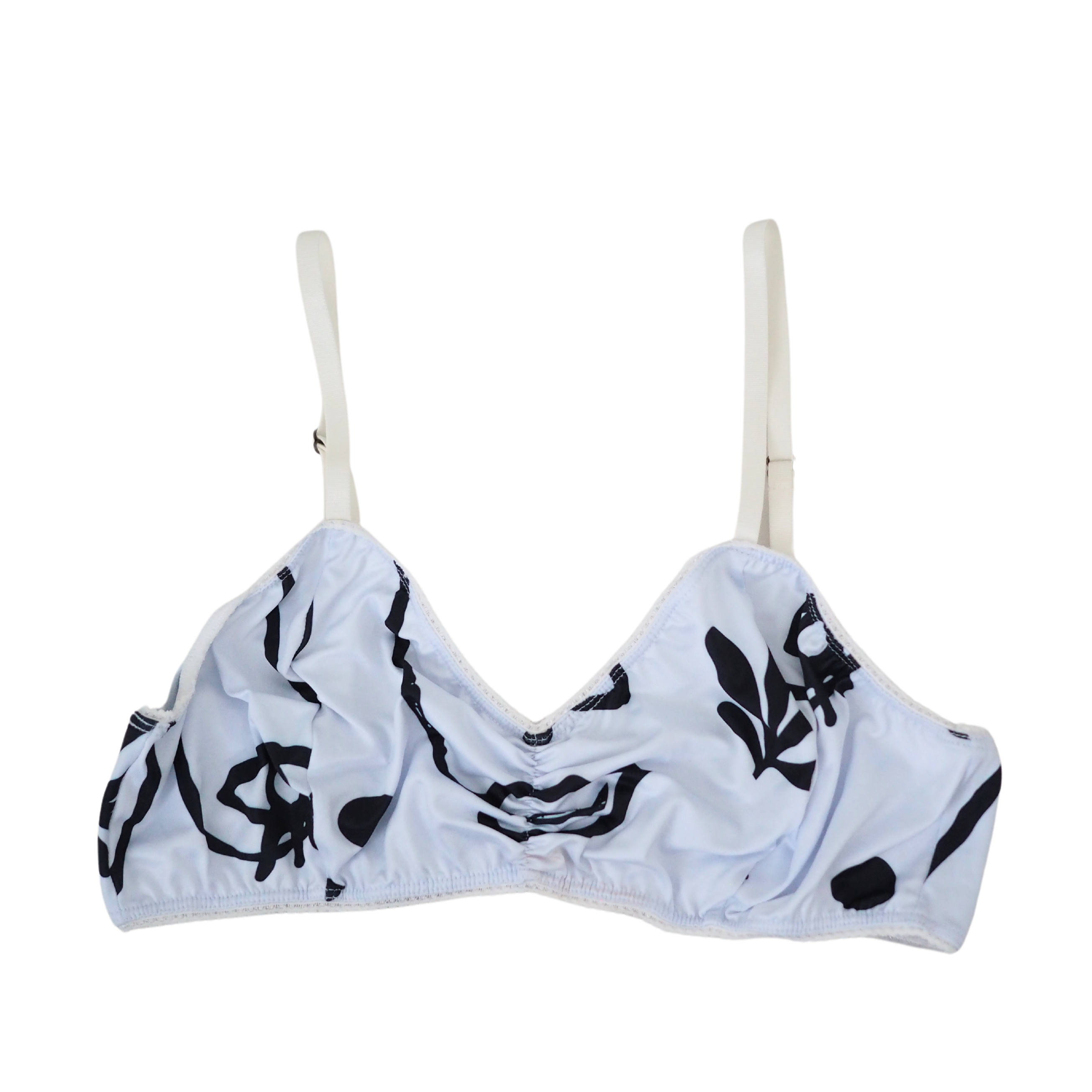 Bobby Bralette - Plants for Eyes - Black & White