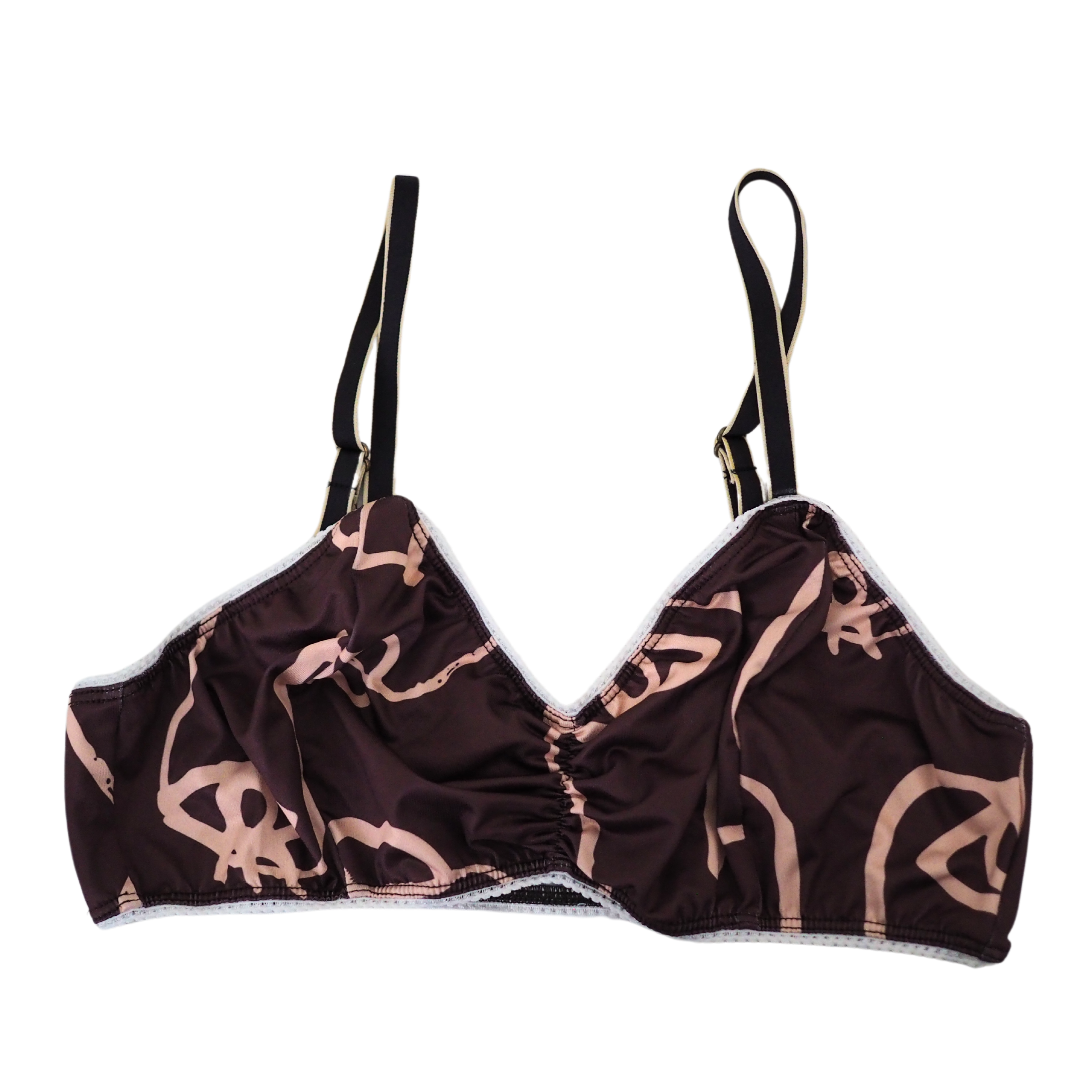 Bobby Bralette - Plants for Eyes Cocoa