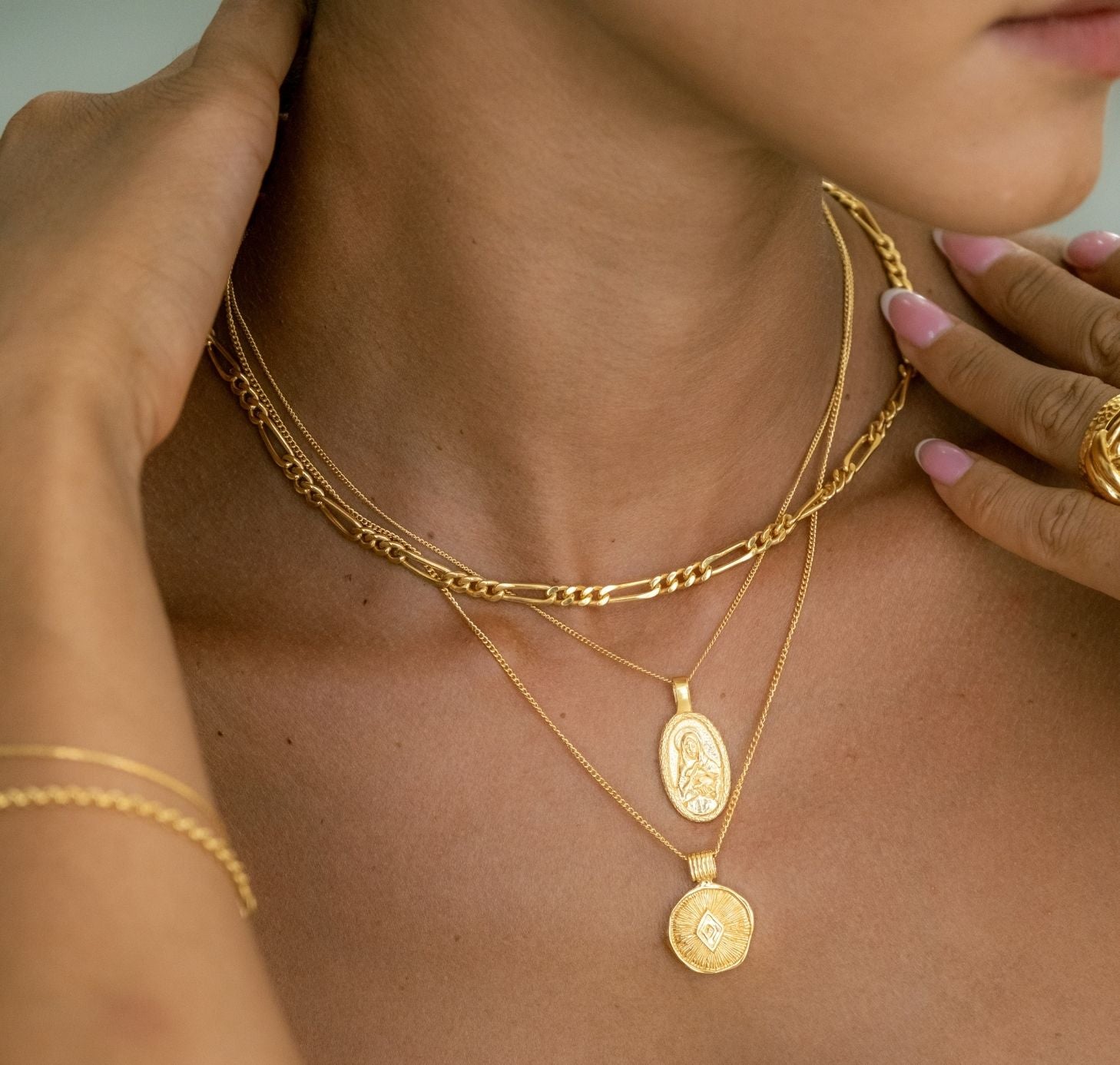 close up jewellery photos on a woman