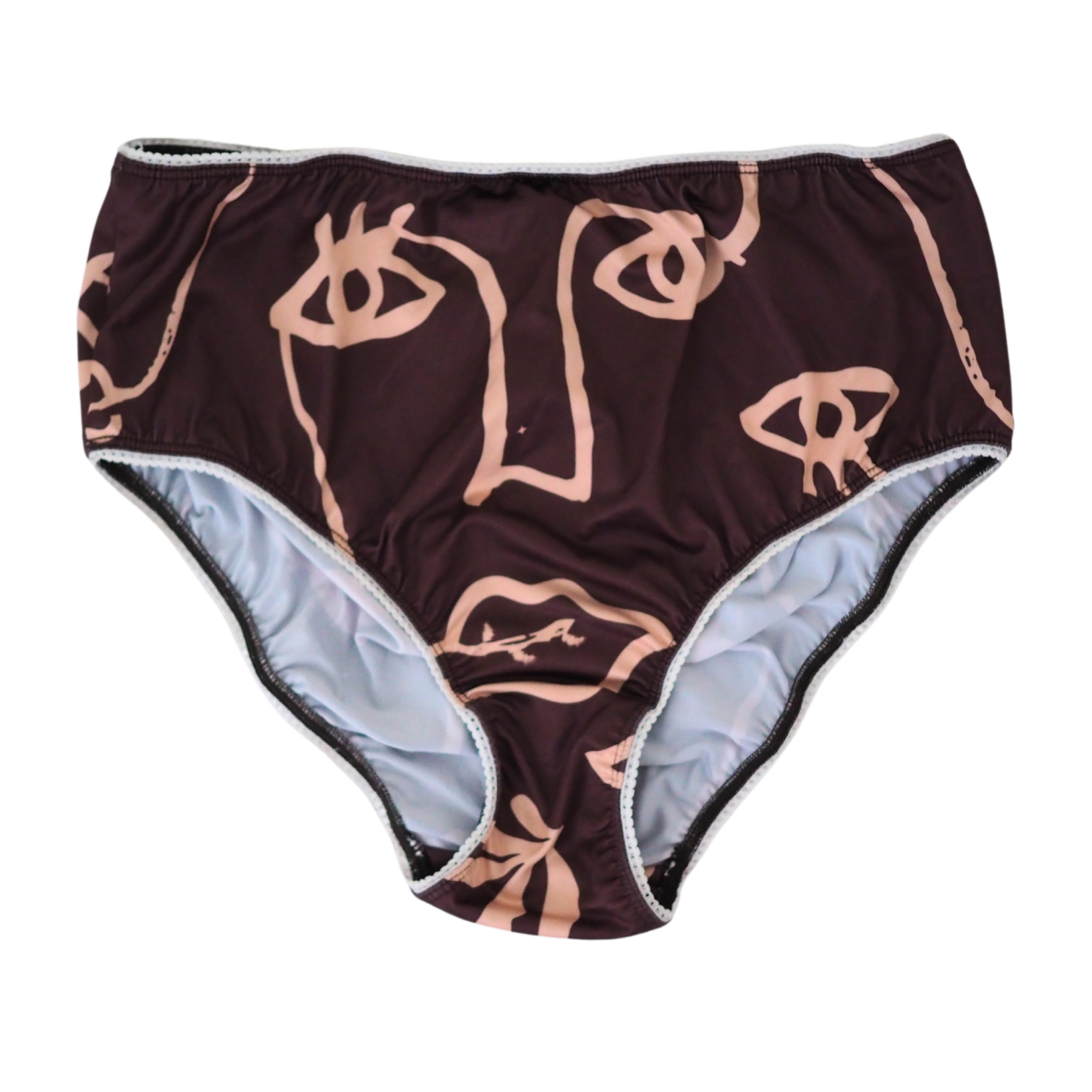 Farah Pant (High Waist) - Plants for Eyes - Cocoa