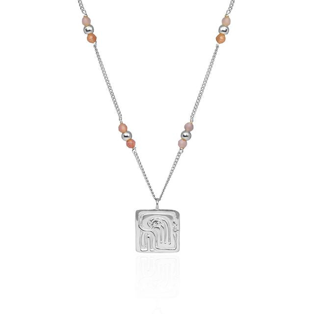 Product shot of a Held silver necklace on a plain white background