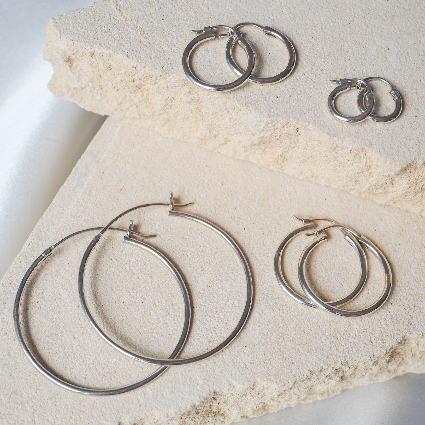 Signature Hoops 40mm Maxi - Silver