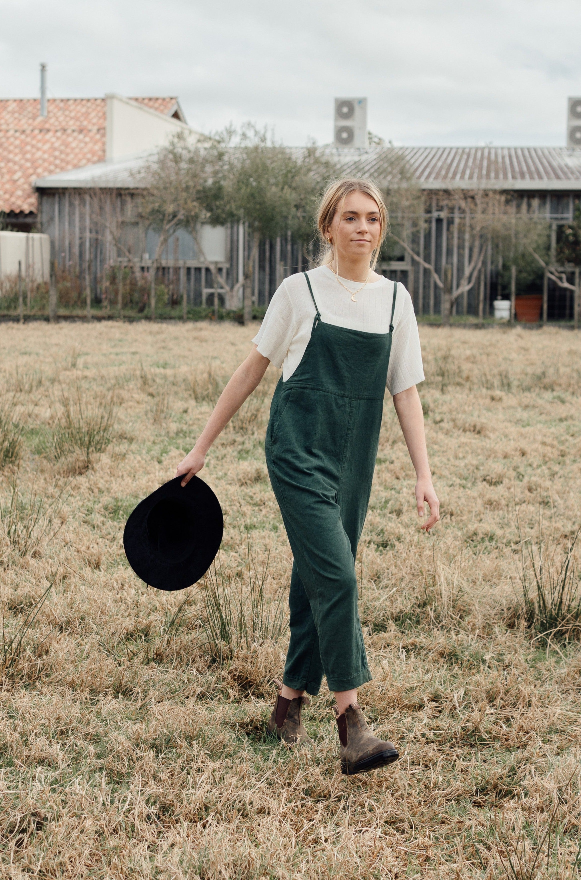 Luna & Rose Ollie Overalls - Rosemary Green