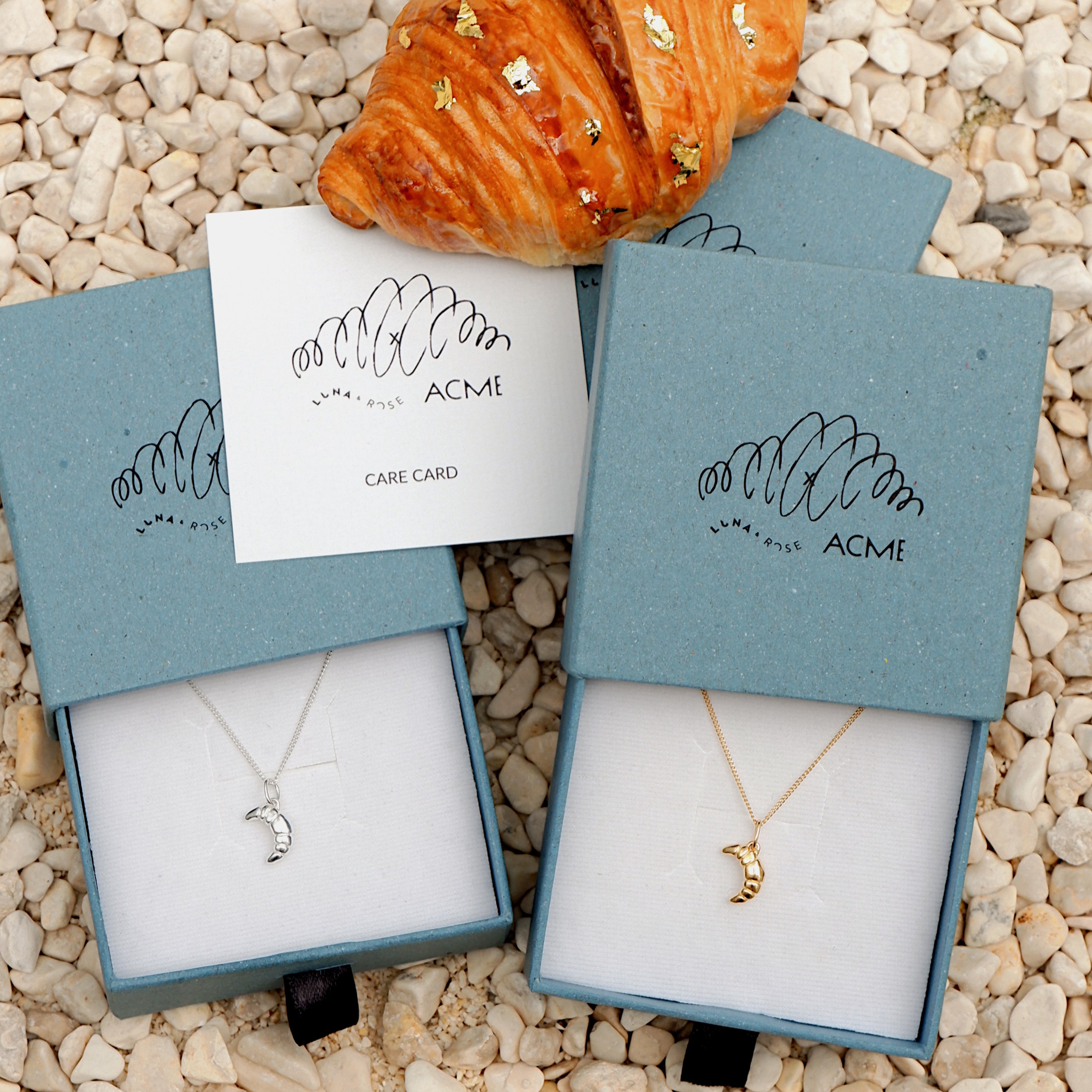 Mini Croissant Necklace - ACME x Luna & Rose - SILVER