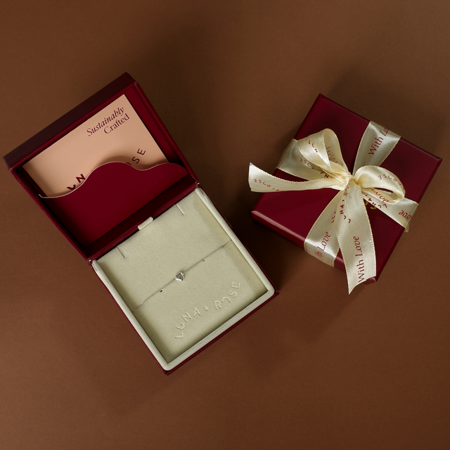 mini heart bracelet silver