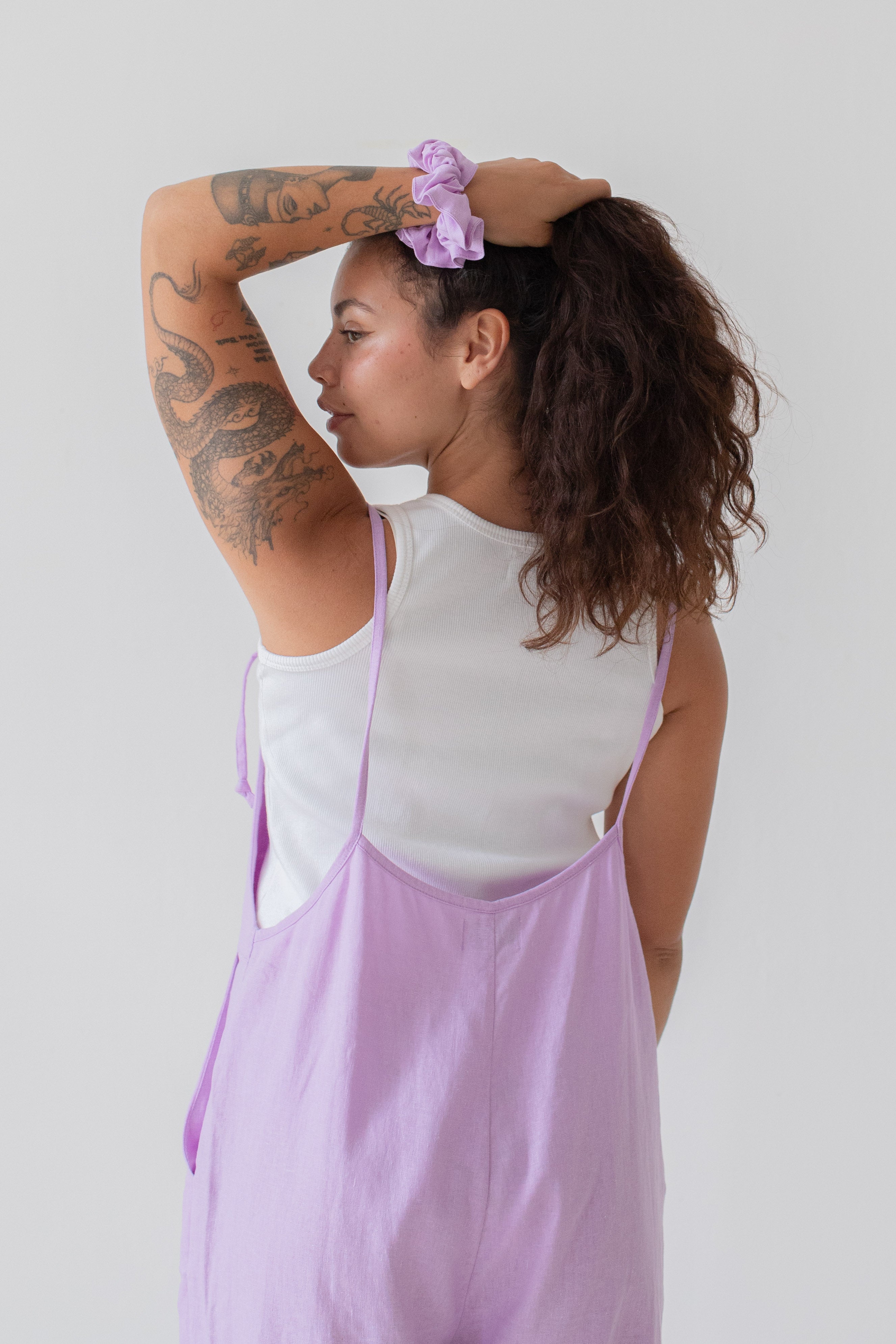 Ollie Overalls - Lilac Plant Dyed_3