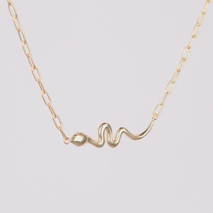 Snake 'Rebirth' Necklace -  Gold