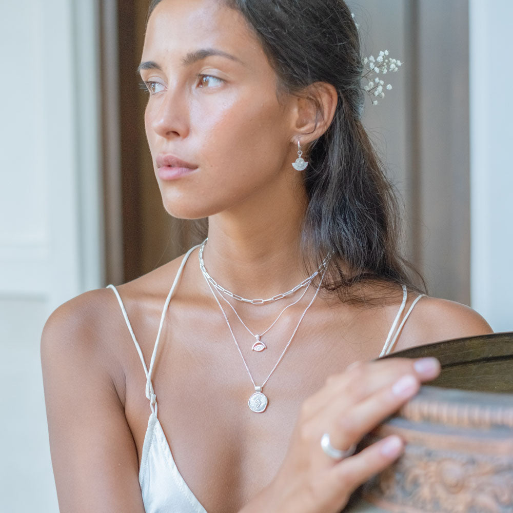 Protection Earrings - Silver Canggu jewelry store