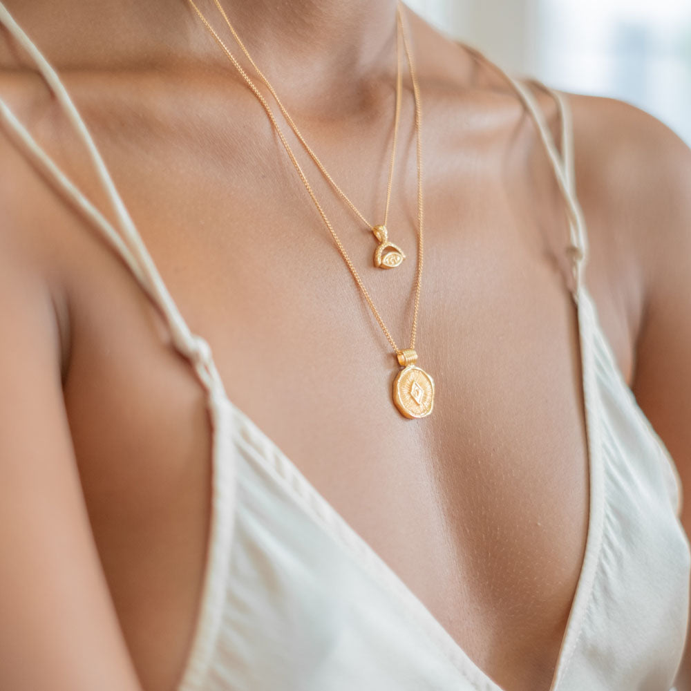 Protection Necklace - Gold Handcrafted Balinese designs