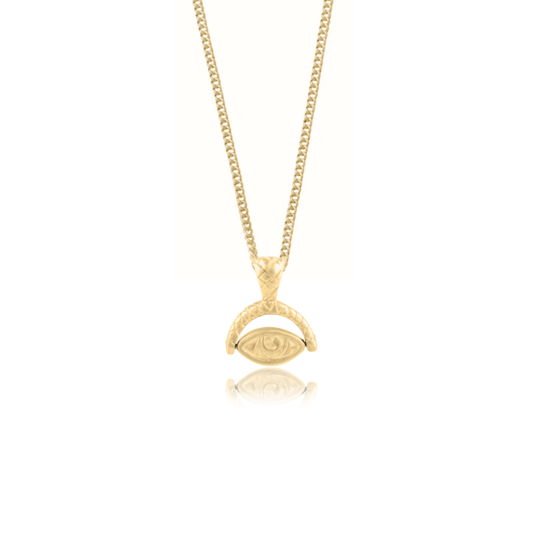 Protection Necklace - Gold Recycled sterling silver jewelry