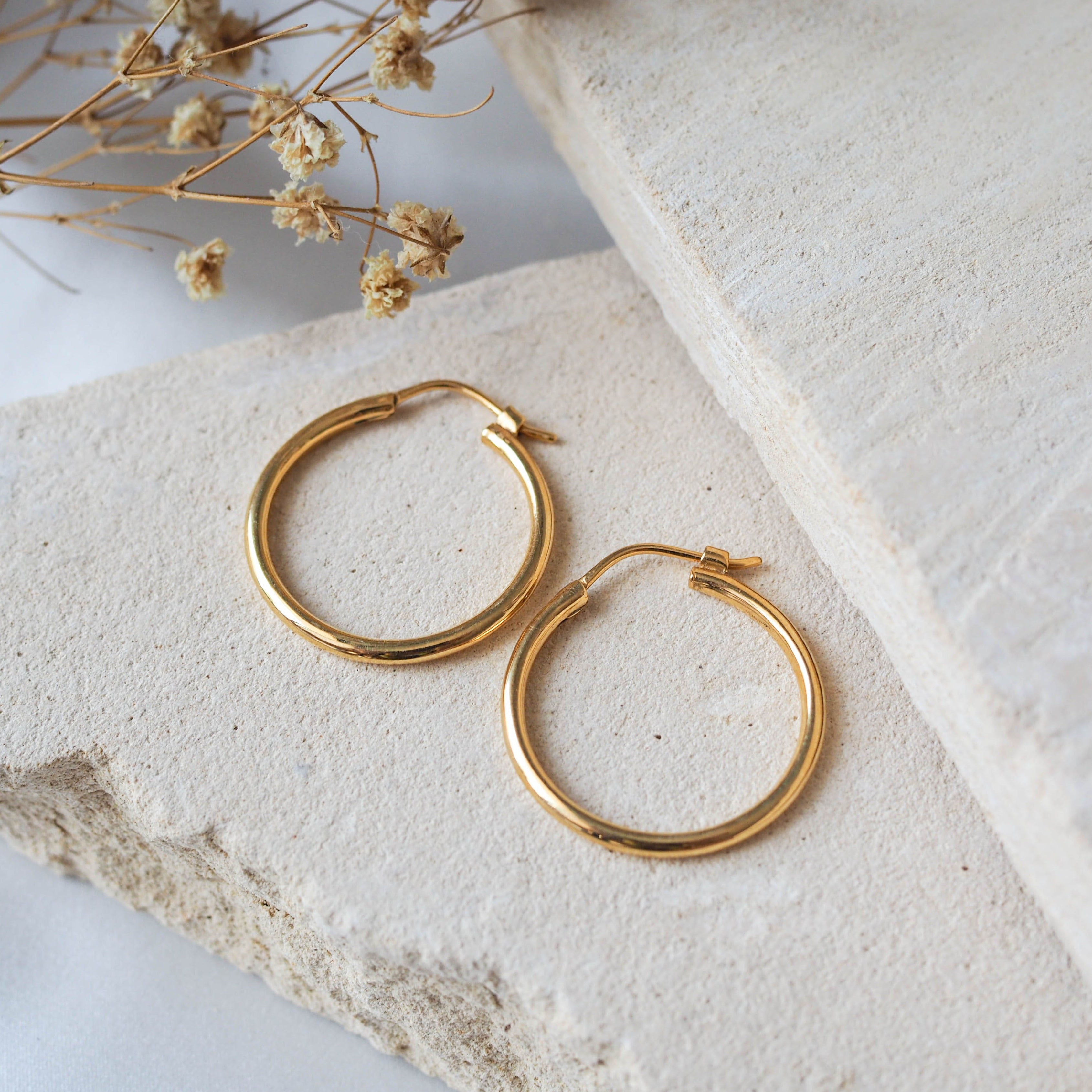 Signature Hoops 25mm Midi - Gold
