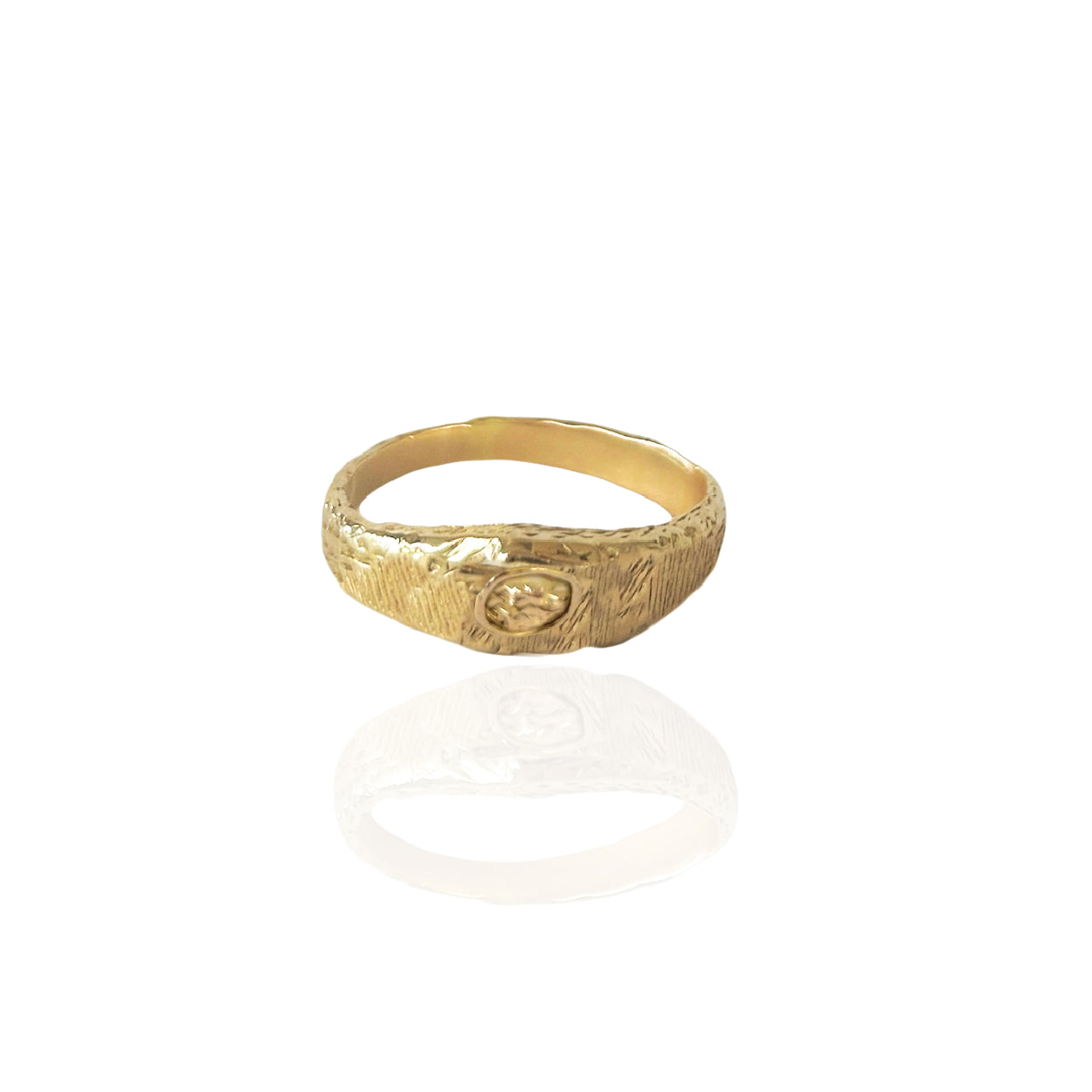 BESPOKE 9KT GOLD Ziggy Ring - 1 Stone