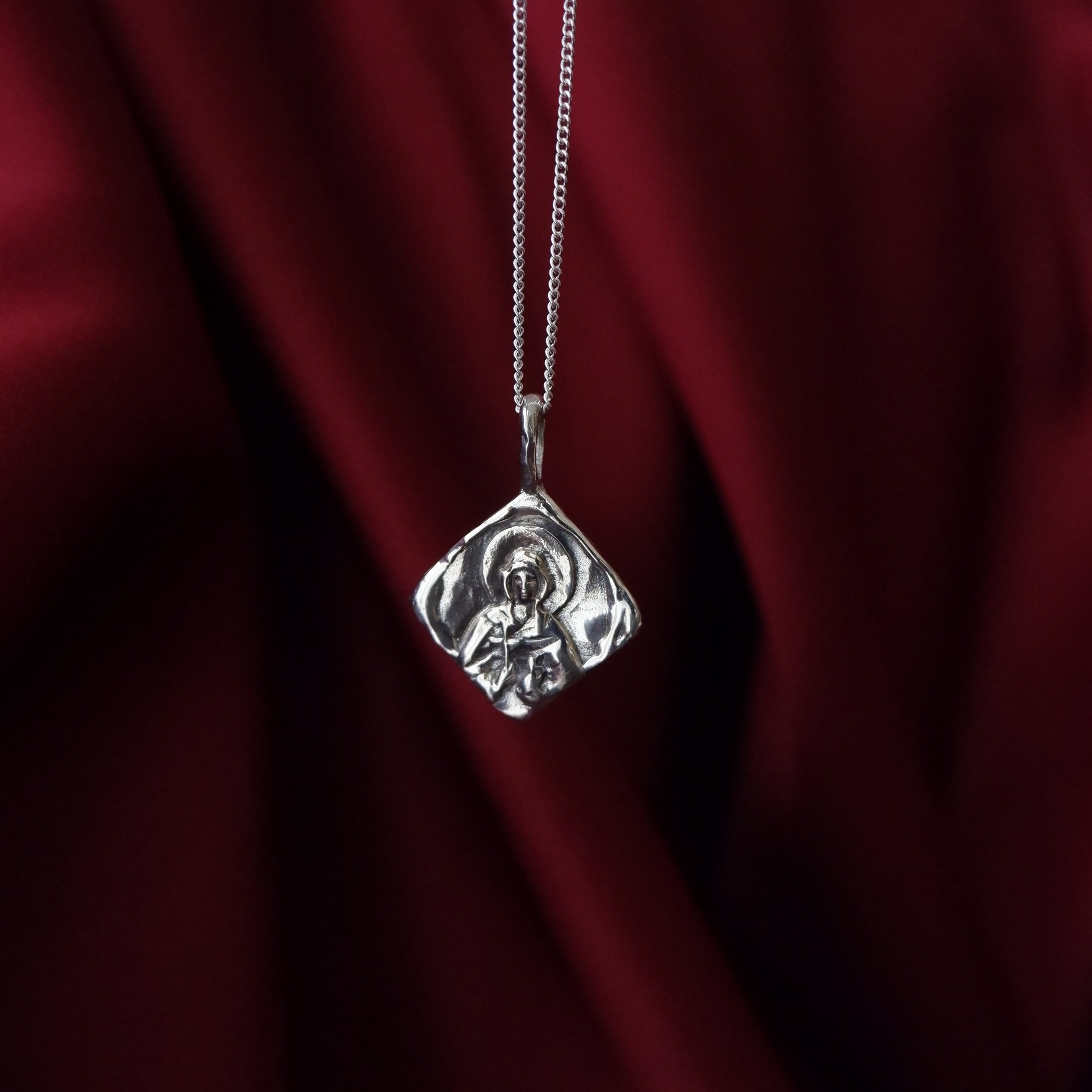 St Martha - Patron Saint of Cooking & Devoted Service - Silver