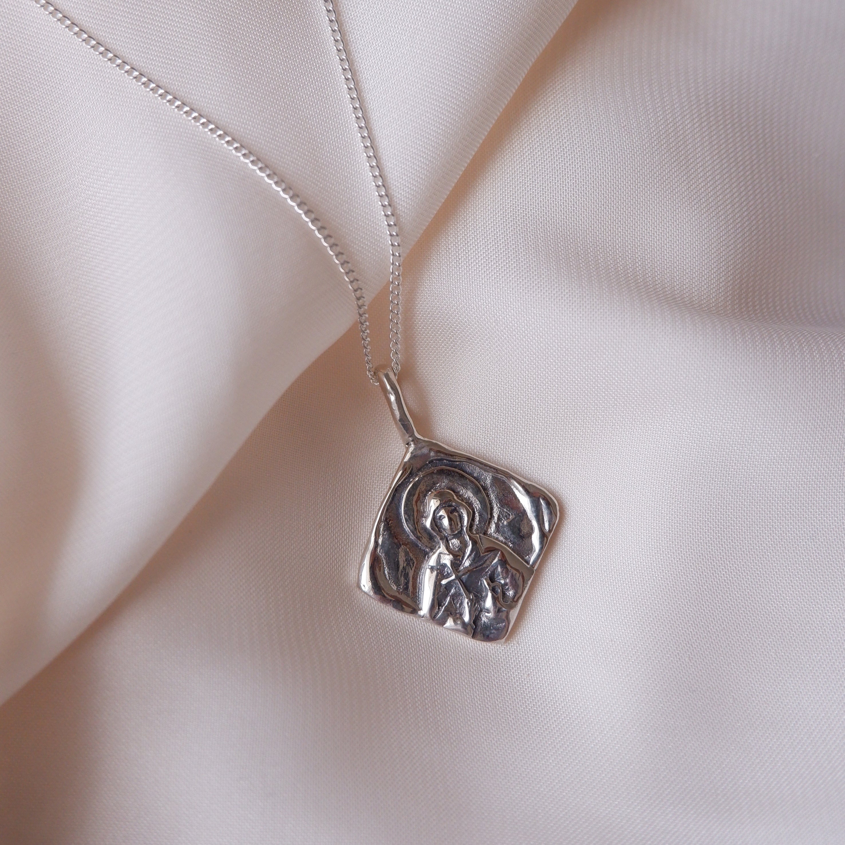 St Martha - Patron Saint of Cooking & Devoted Service - Silver