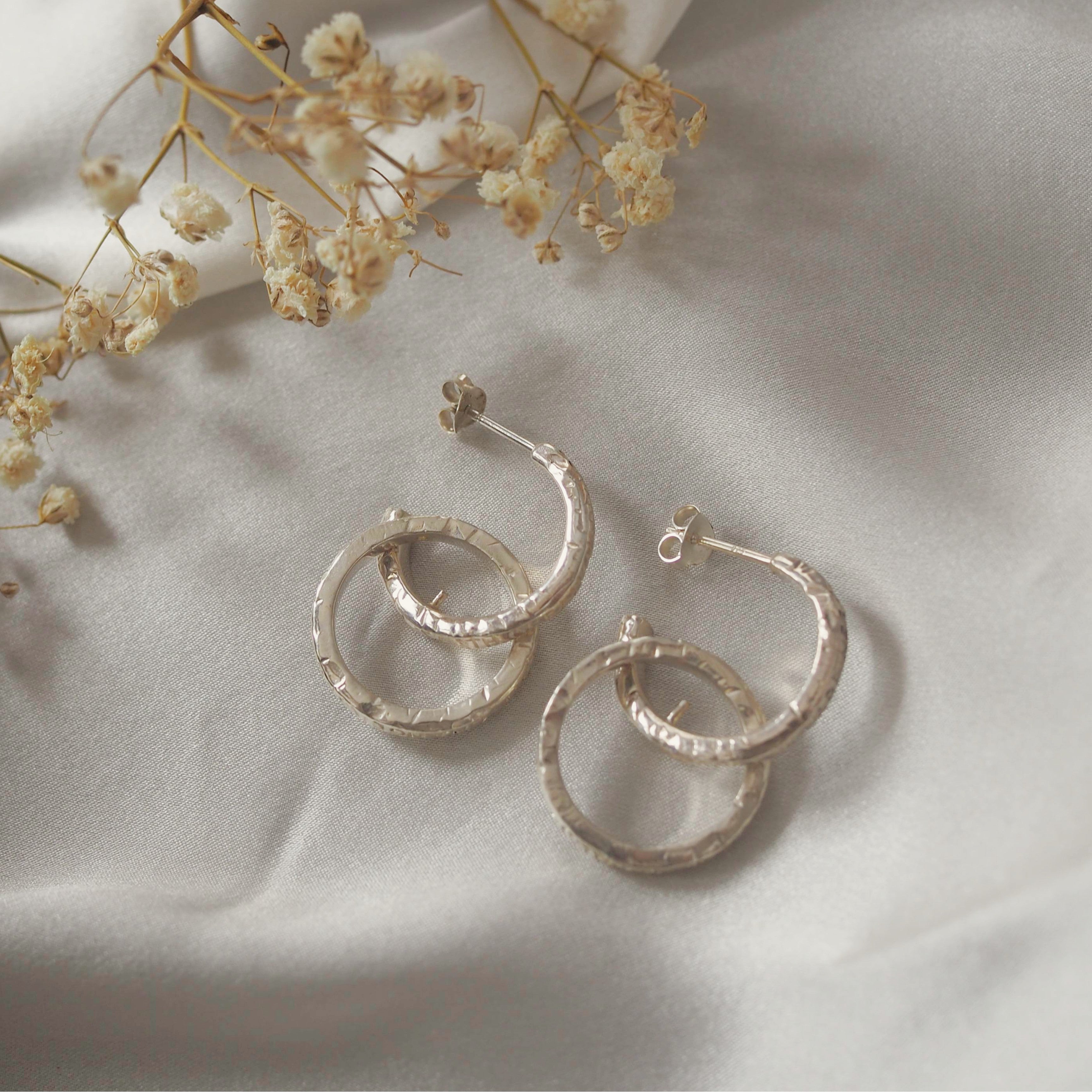 Support Earrings - Silver Eco-conscious jewelry brand