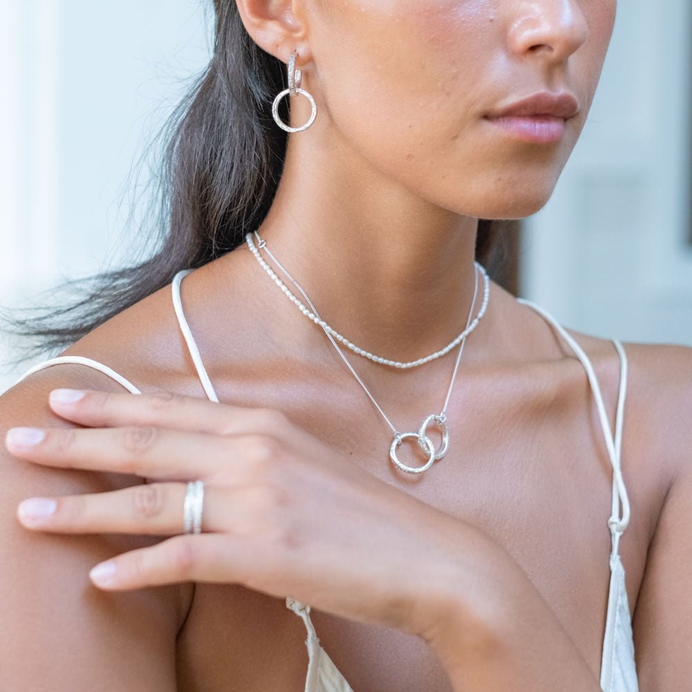 Support Earrings - Silver Sustainable fashion accessories