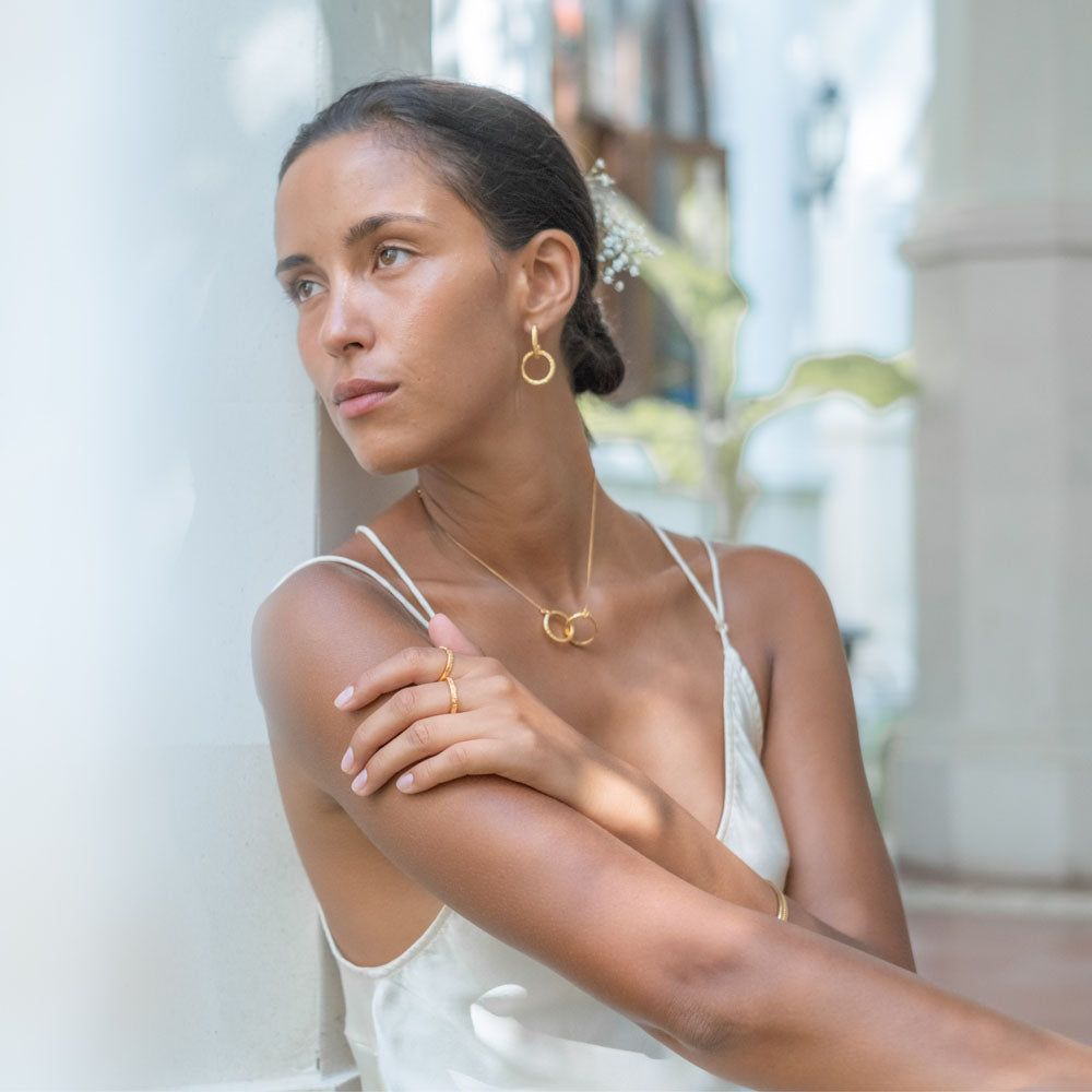 Support Rings (Set of 2) - Gold Sustainable jewelry brand