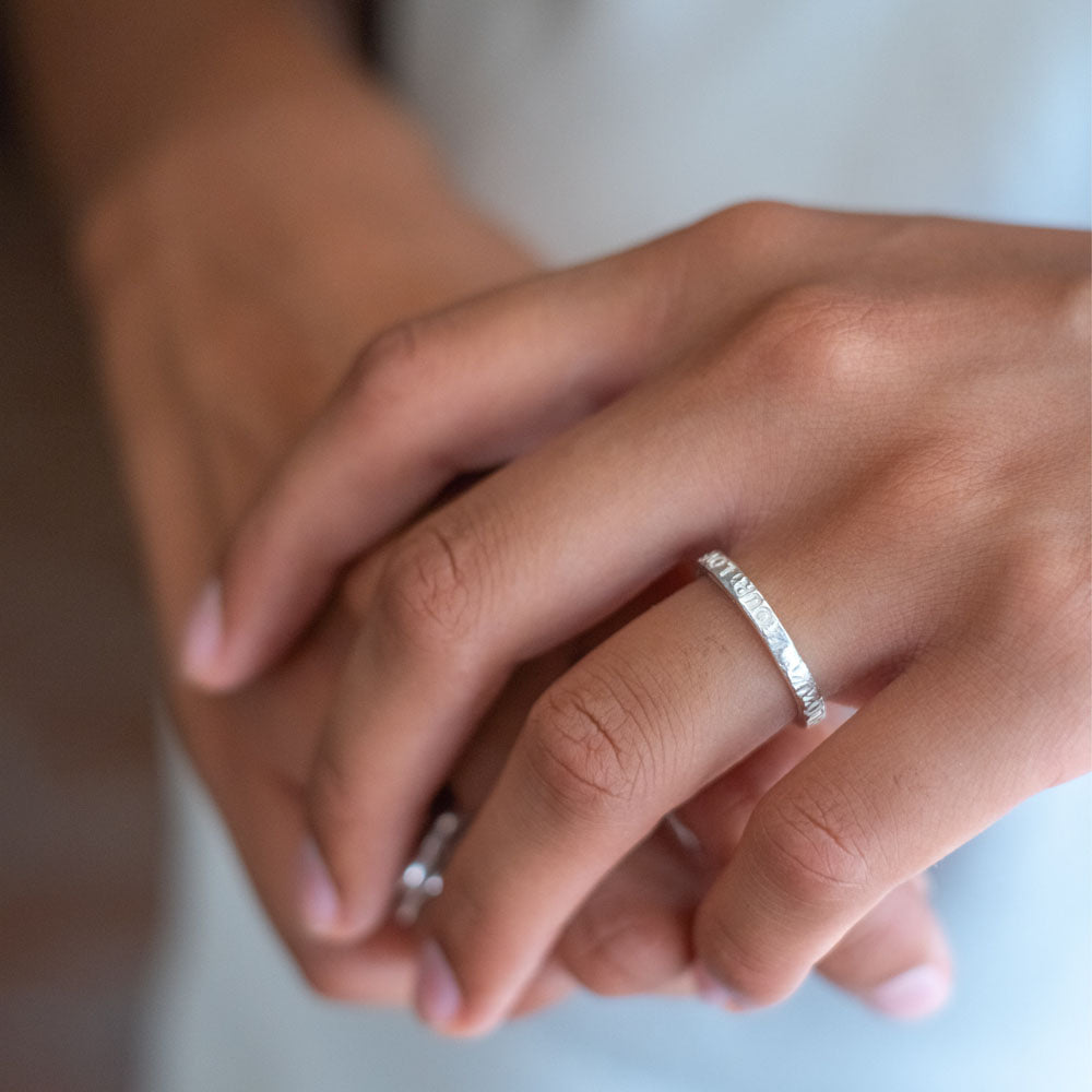 Support Rings (Set of 2) - Silver Sustainable jewelry brand