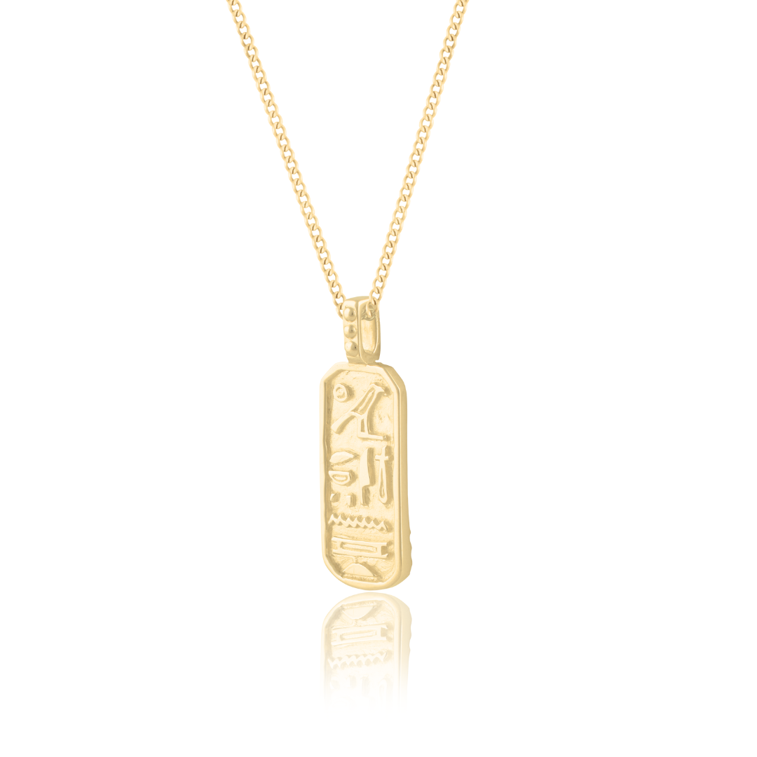 Truth & Good Luck Necklace (Reversible) - Gold artisanal jewerly