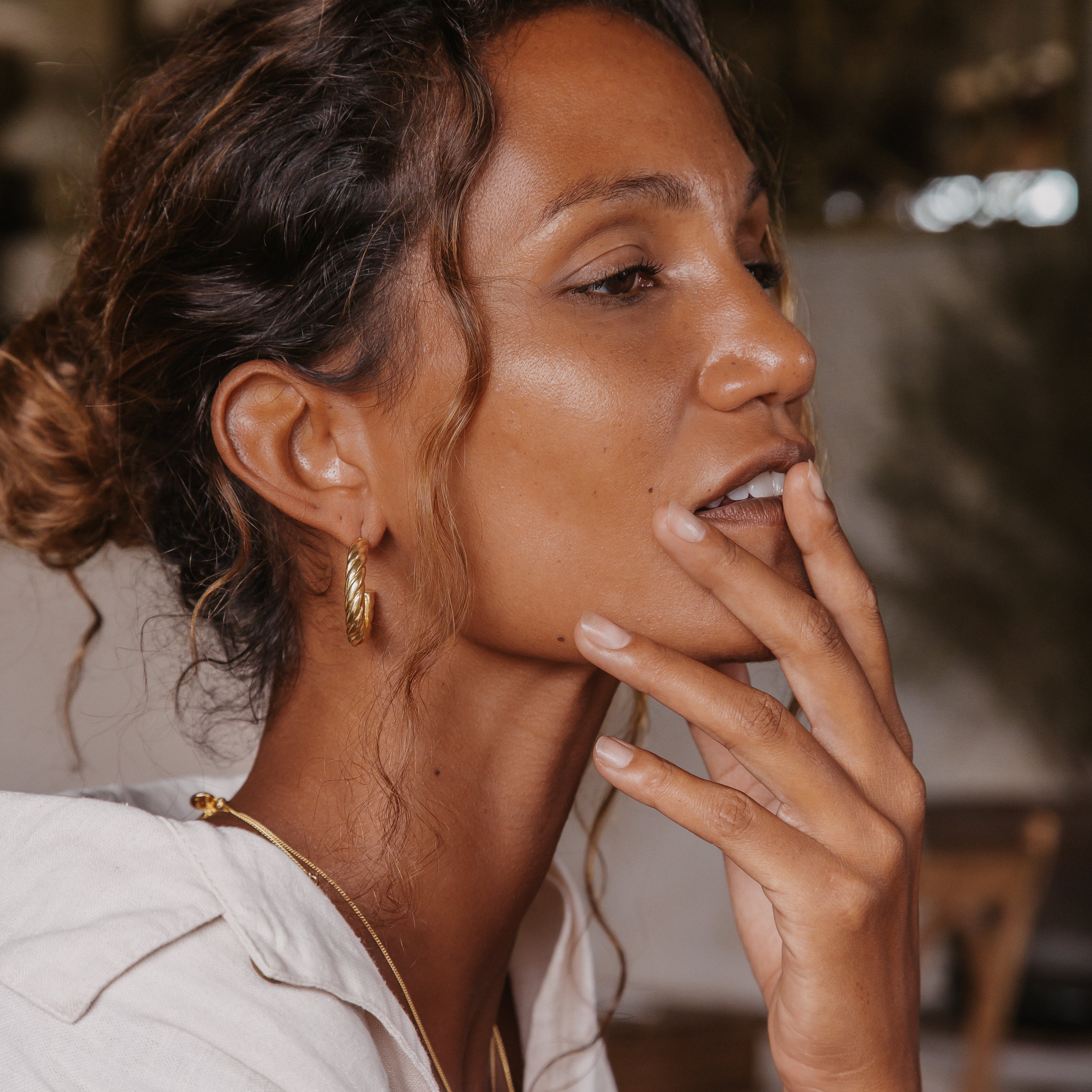 Luna & Rose Positano Hoops - Gold