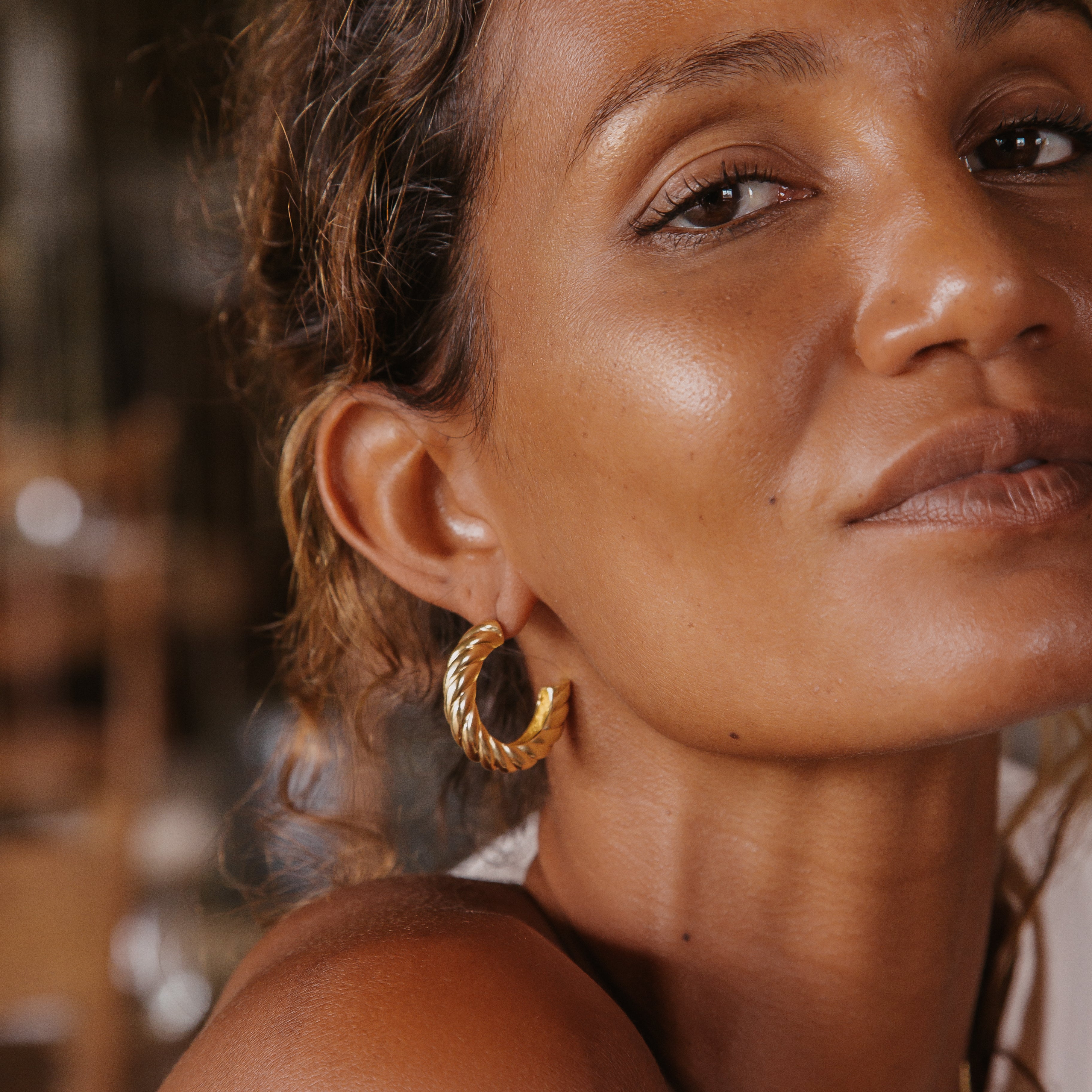 Luna & Rose Positano Hoops - Gold