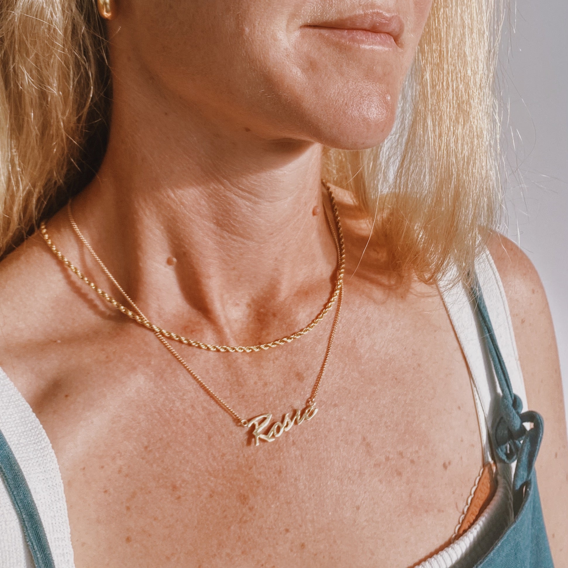 Custom Name Necklace - Silver