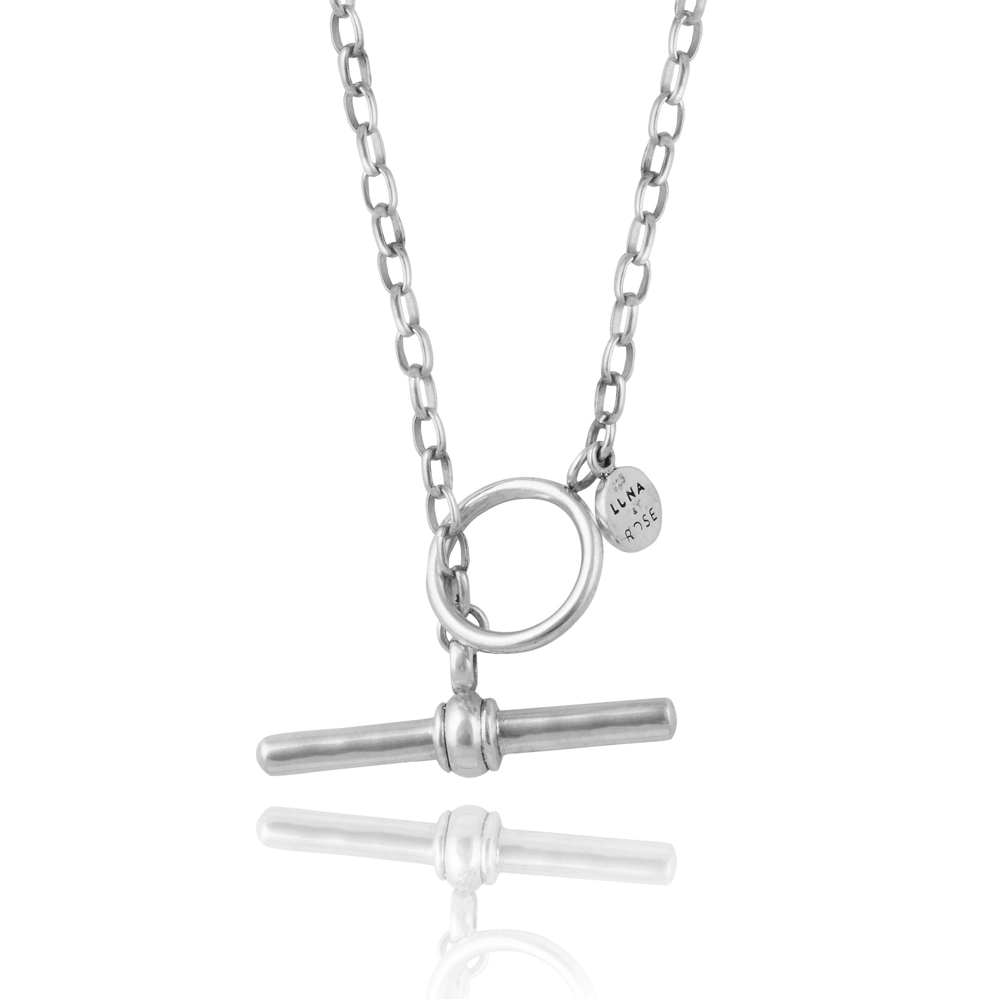 Cher FOB Chain Necklace - Silver