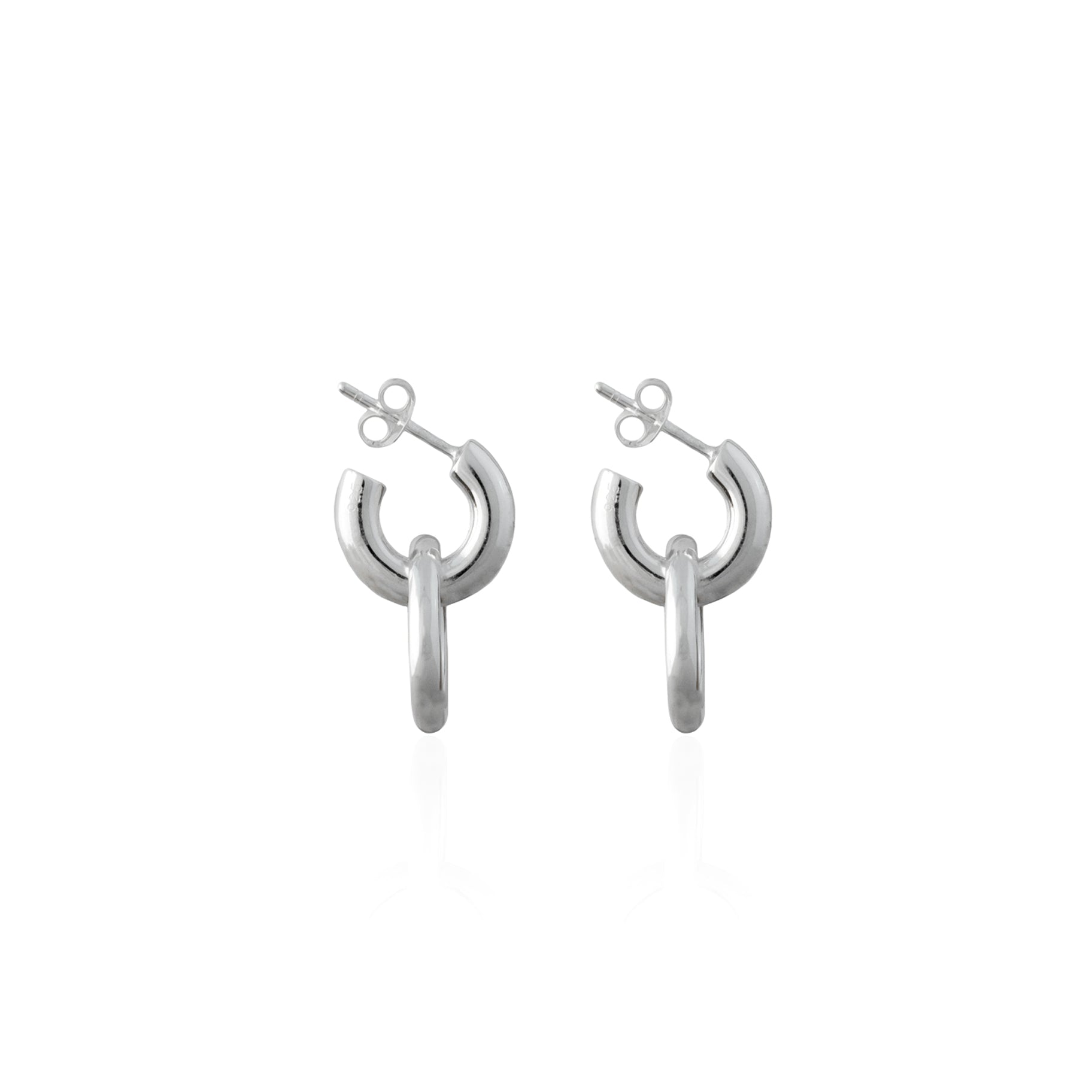 Luna & Rose Recycled Silver Amalfi Hoop Earrings