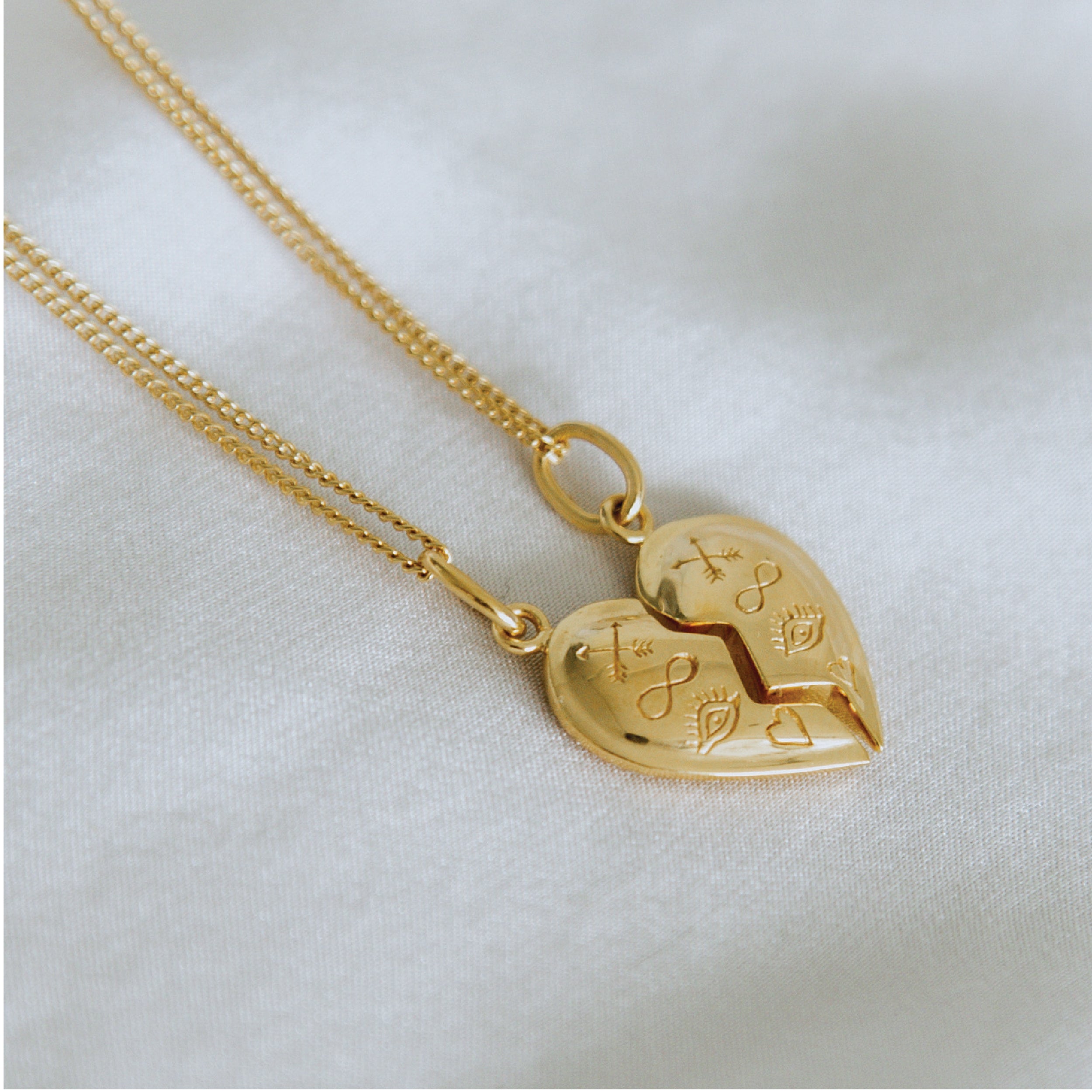 BFF Broken Heart Necklace SET - Mixed