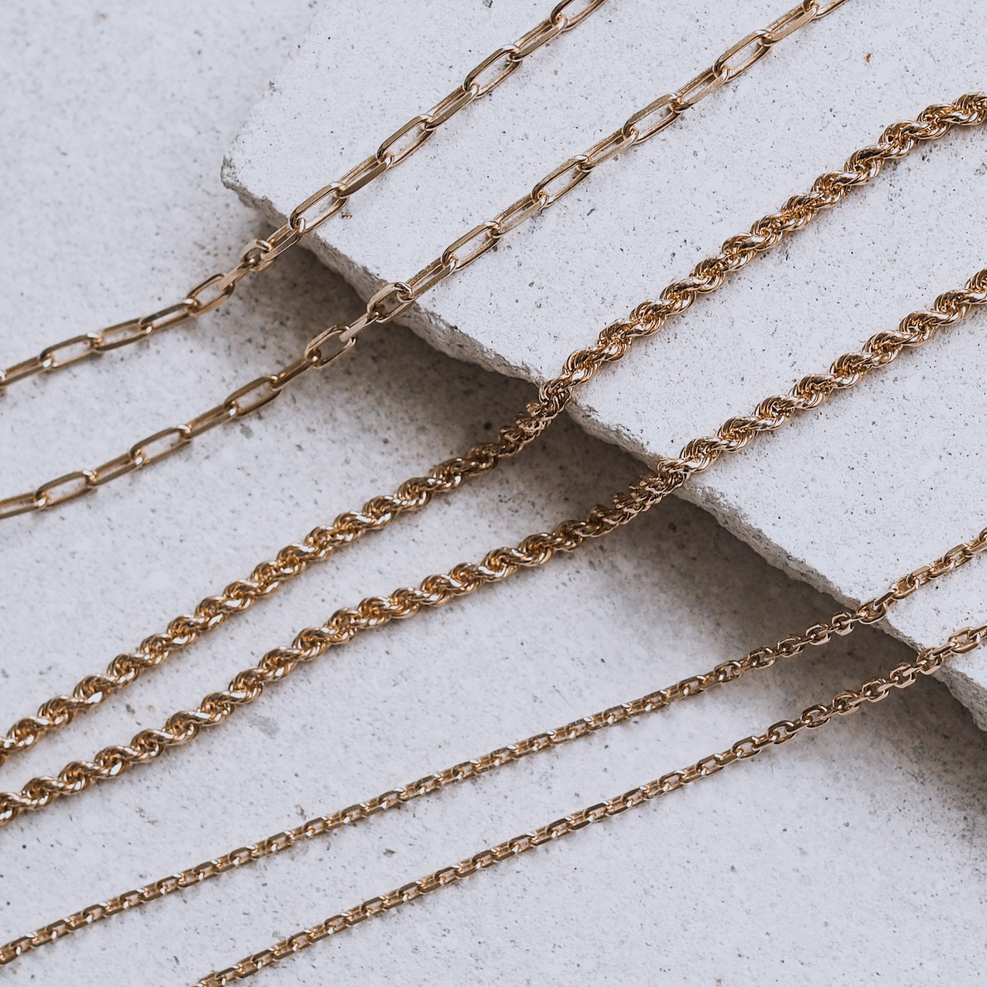 Luna & Rose Jewellery Como Cable Chain - Gold