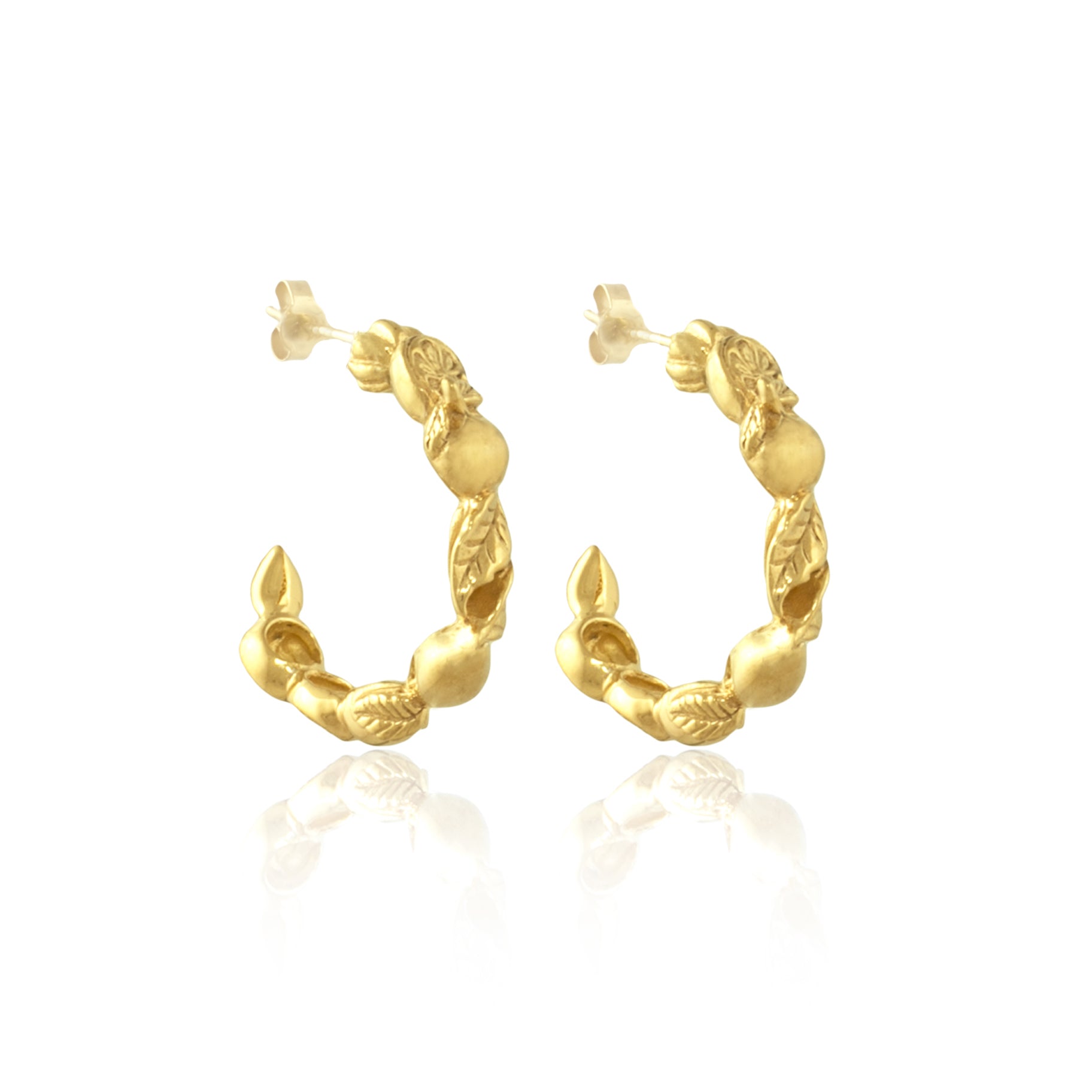 Luna & Rose Frutas Loops in Gold Jewellery