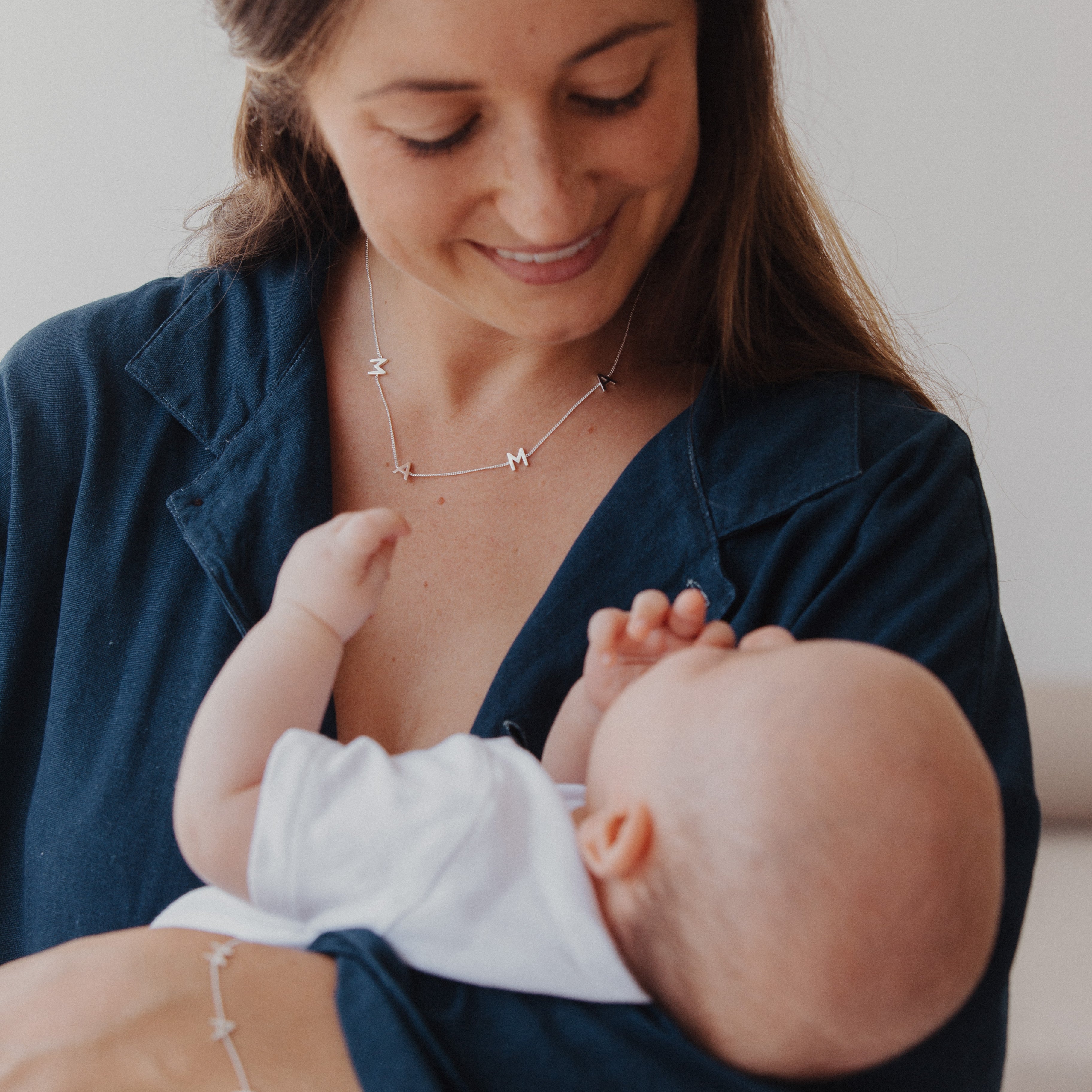 Luna & Rose MAMA Necklace - Silver