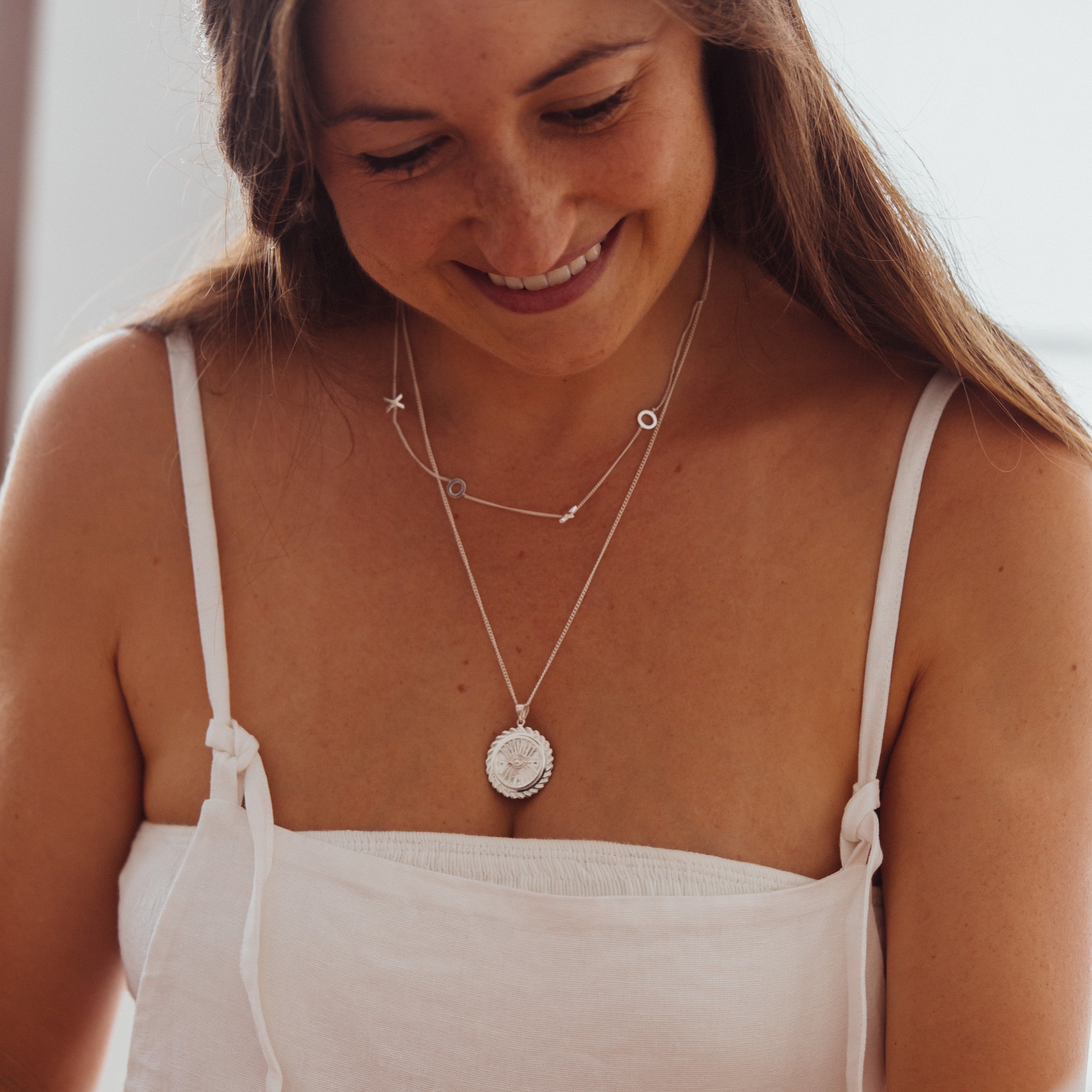 Luna & Rose XOXO Necklace - Silver