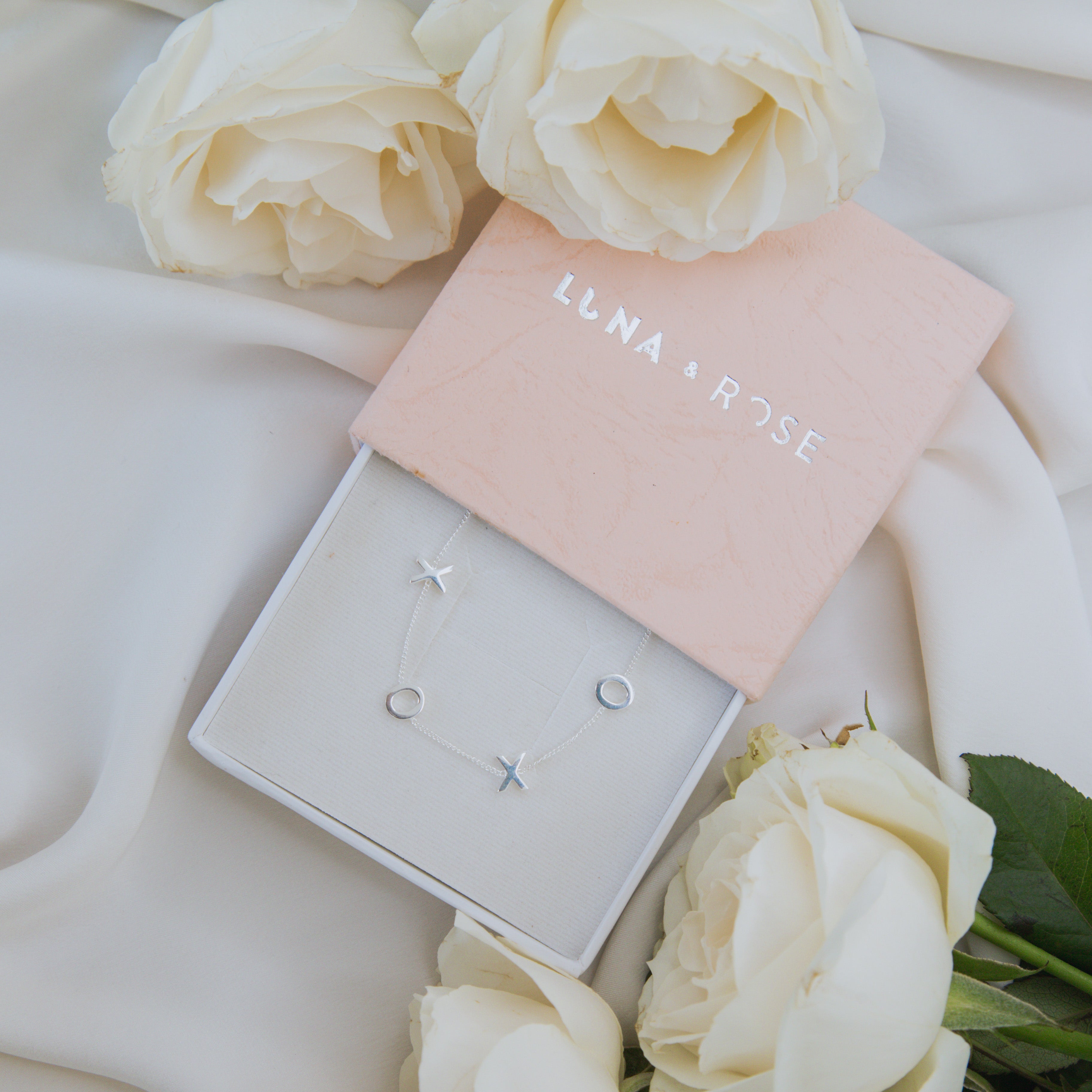 Luna & Rose Recycled Sterling Silver XOXO Bracelet