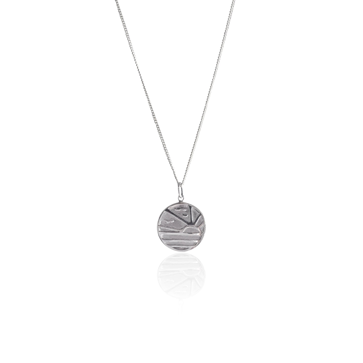 Luna & Rose x Goldfish Kiss Sunset Pendant Silver