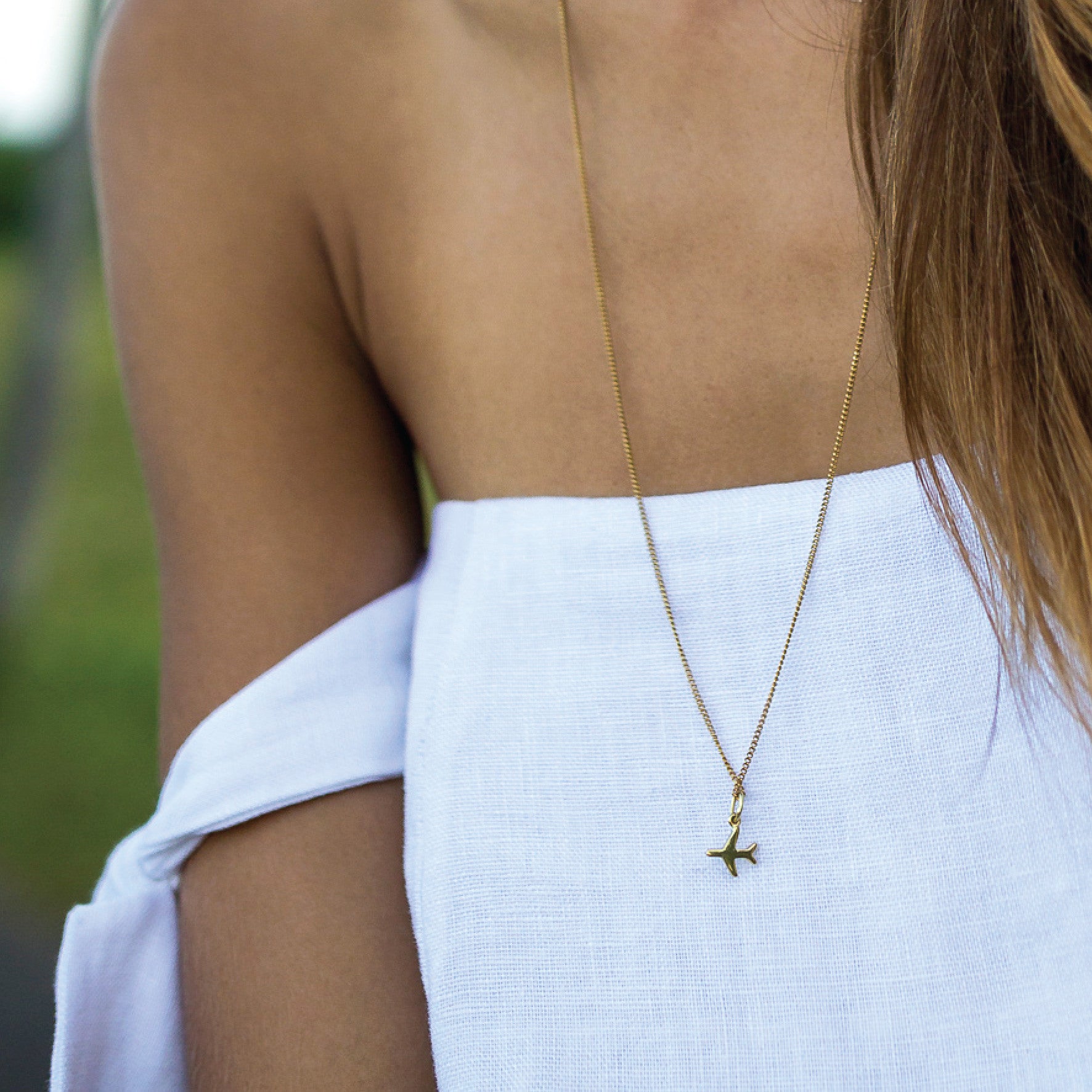 Just Plane Adventurous Charm Necklace - Gold