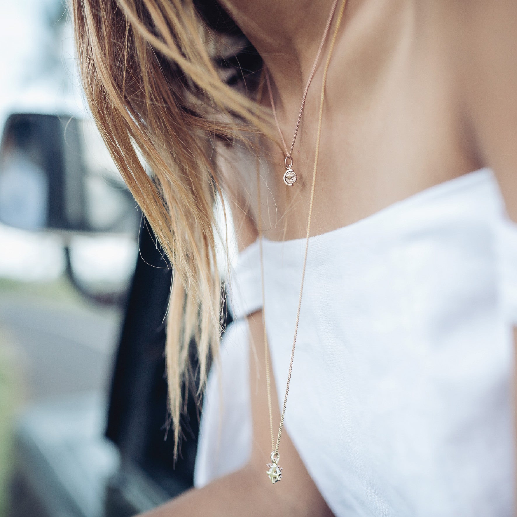 World Globe Charm Necklace - Bon Voyage Collection La Luna Rose