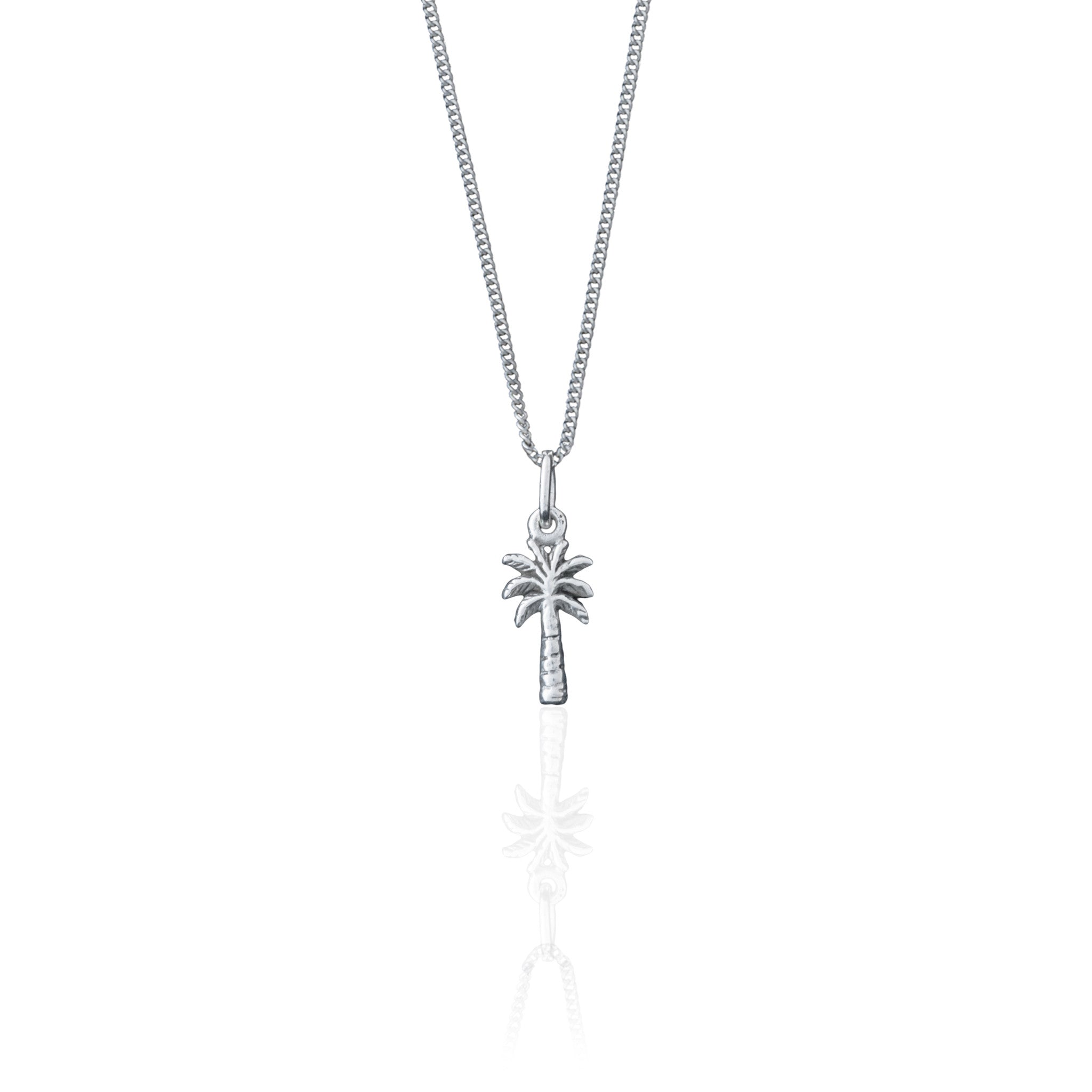 La Luna Rose Palm Springs Charm Necklace - Silver